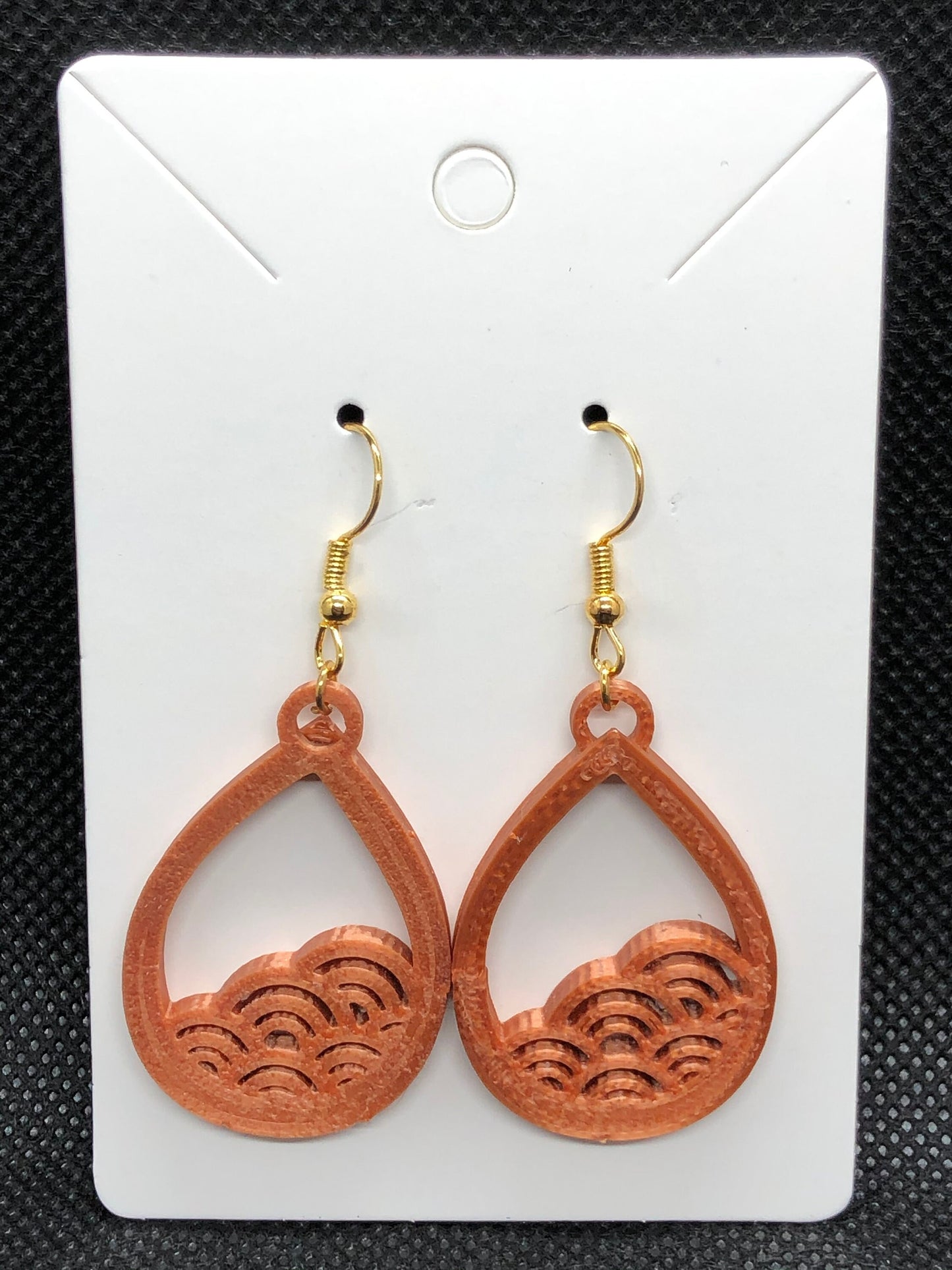 3D Printed Waves Earrings/Many Colors/Sizes and Styles to Choose from
