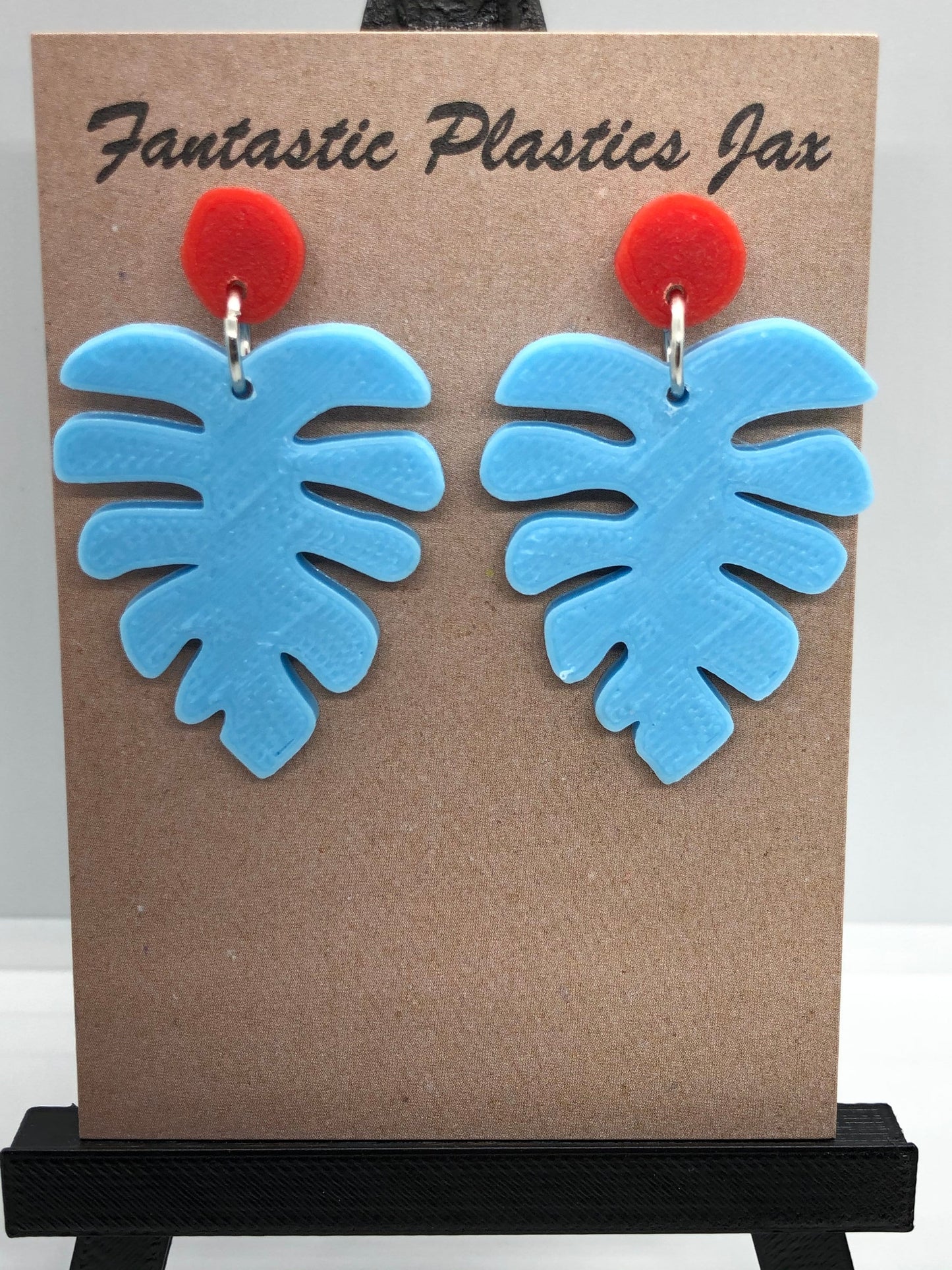 3D Printed Palm Leaf Earrings