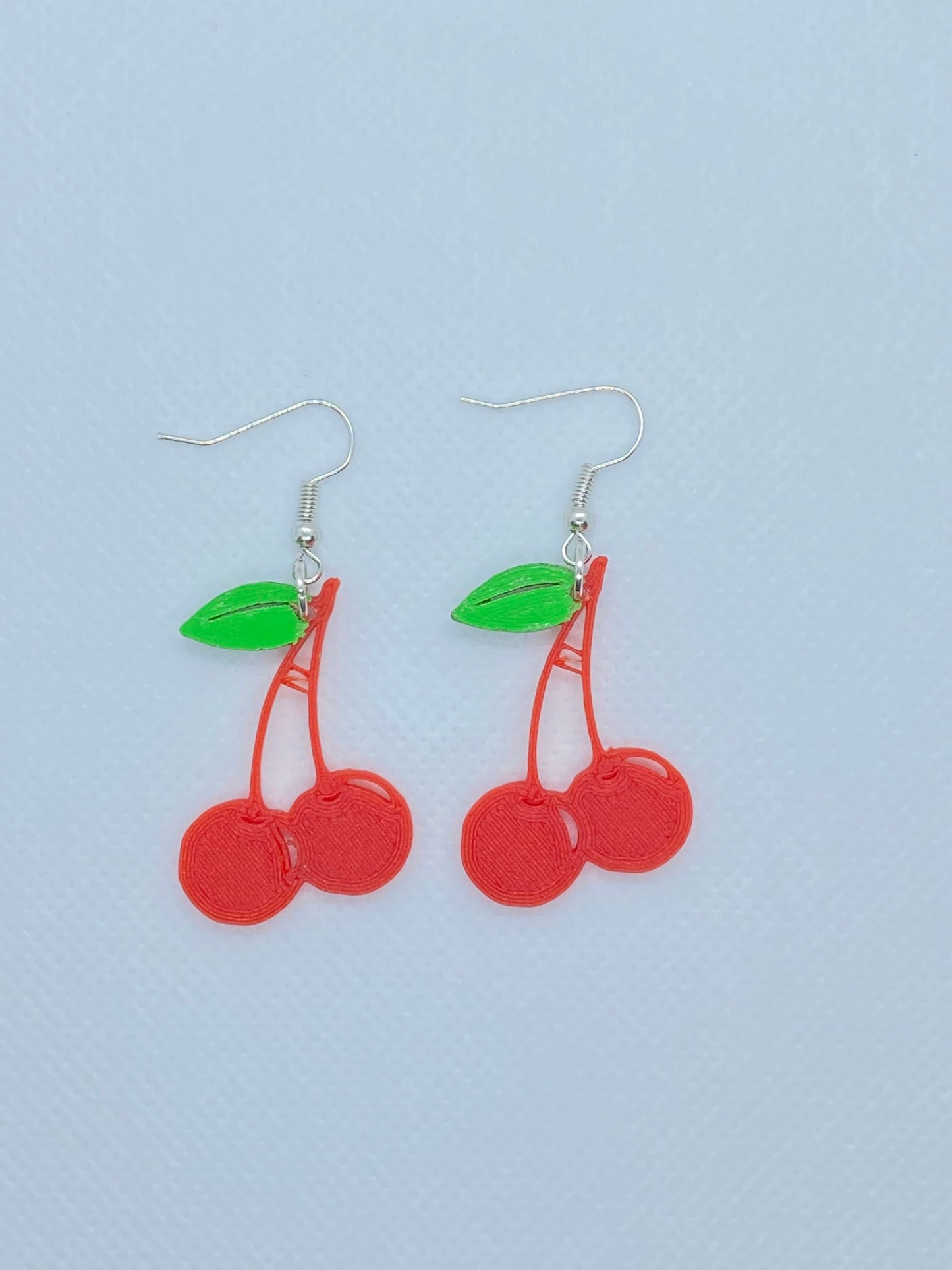 3D Printed Cherry Earrings