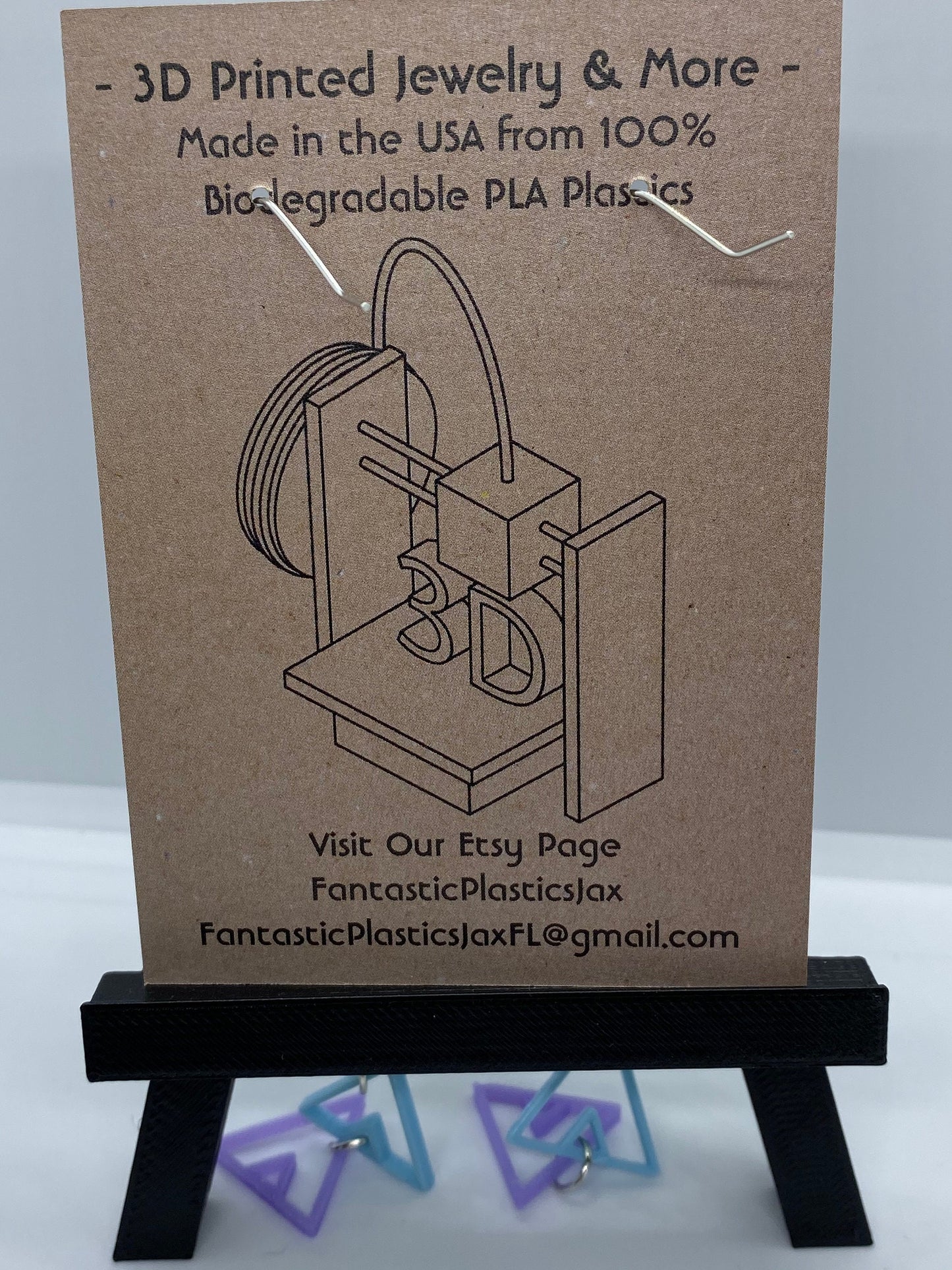 3D Printed Fortress Of Equality Rainbow Pride Earrings