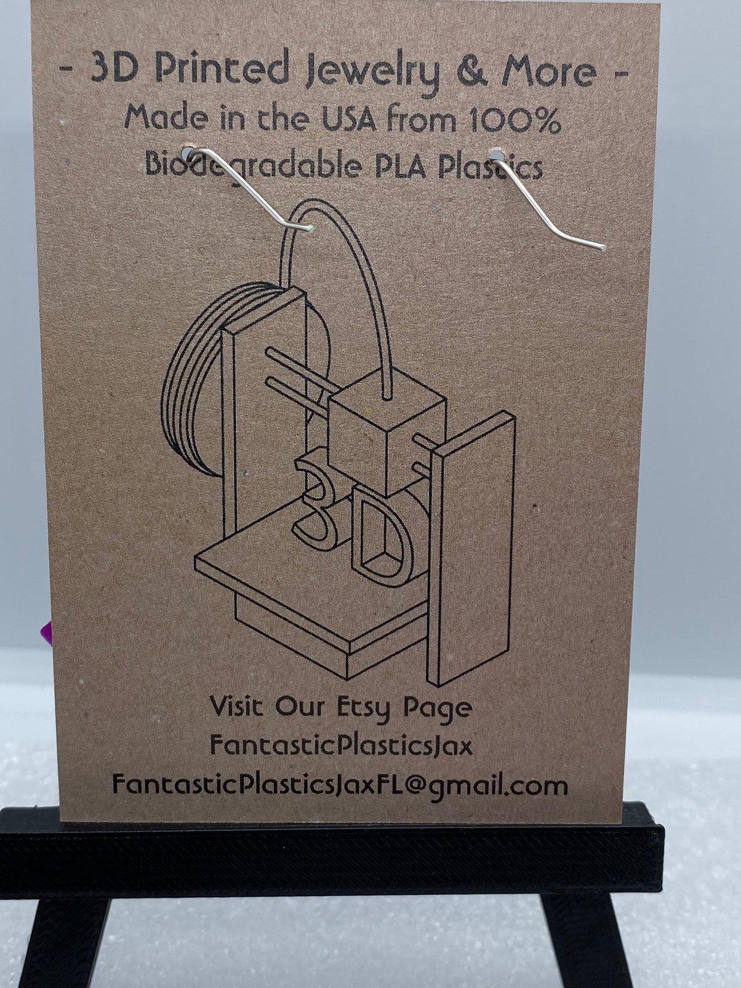 3D Printed Geometric OctoSquare Earrings/Available in 10+ Colors