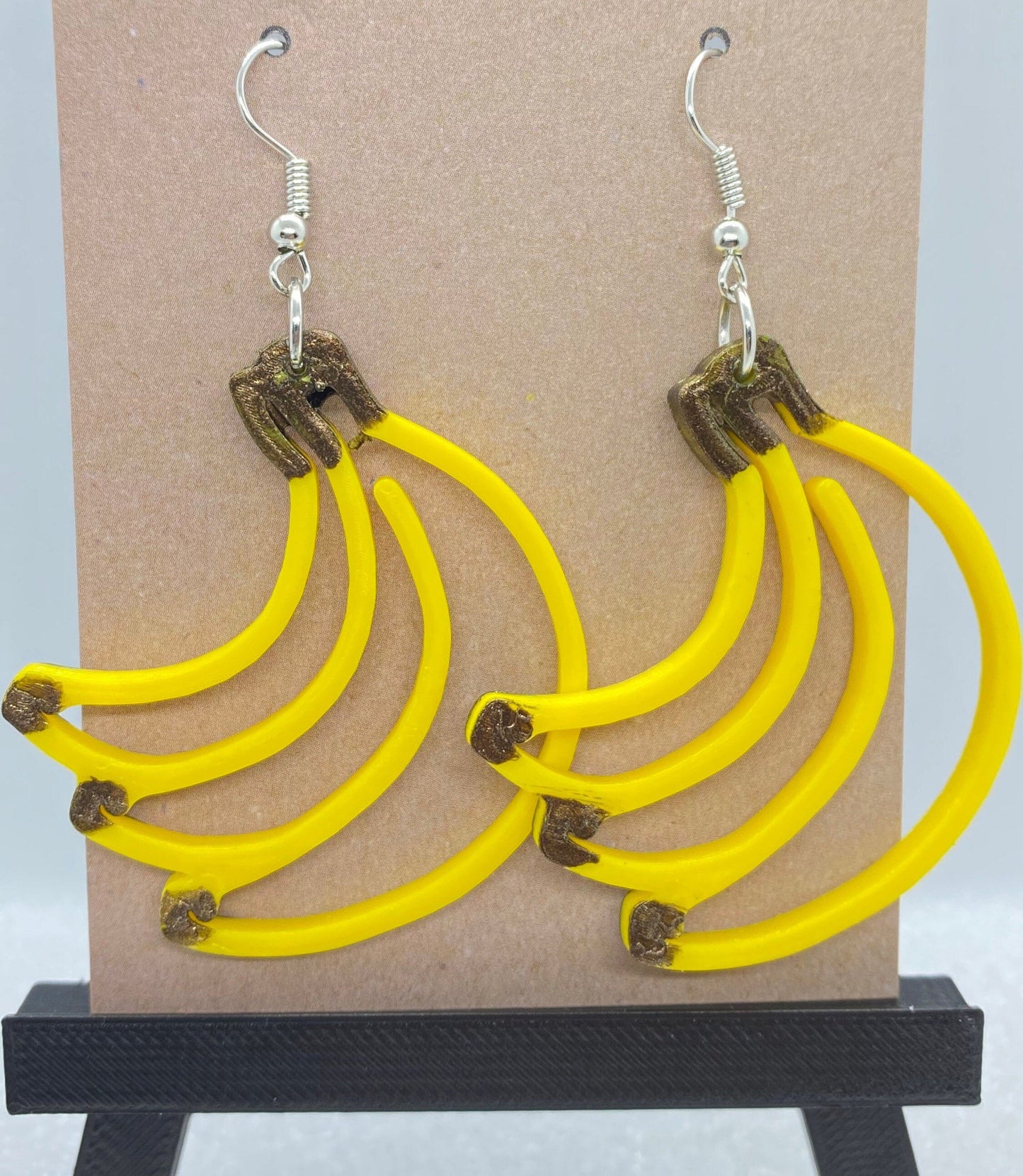 3D Printed Bunch of Bananas Earings