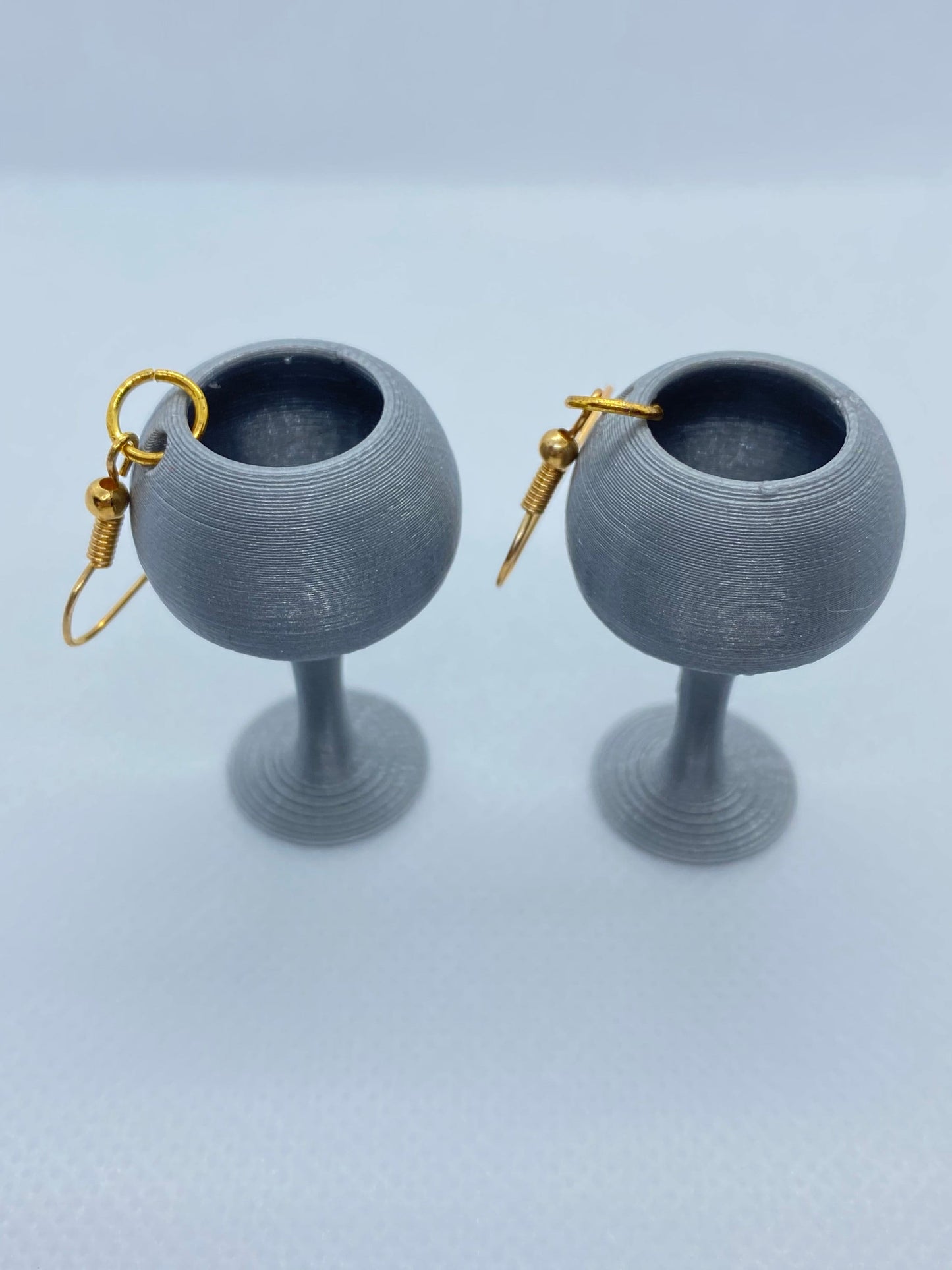 3D Printed Wine Glass Earrings