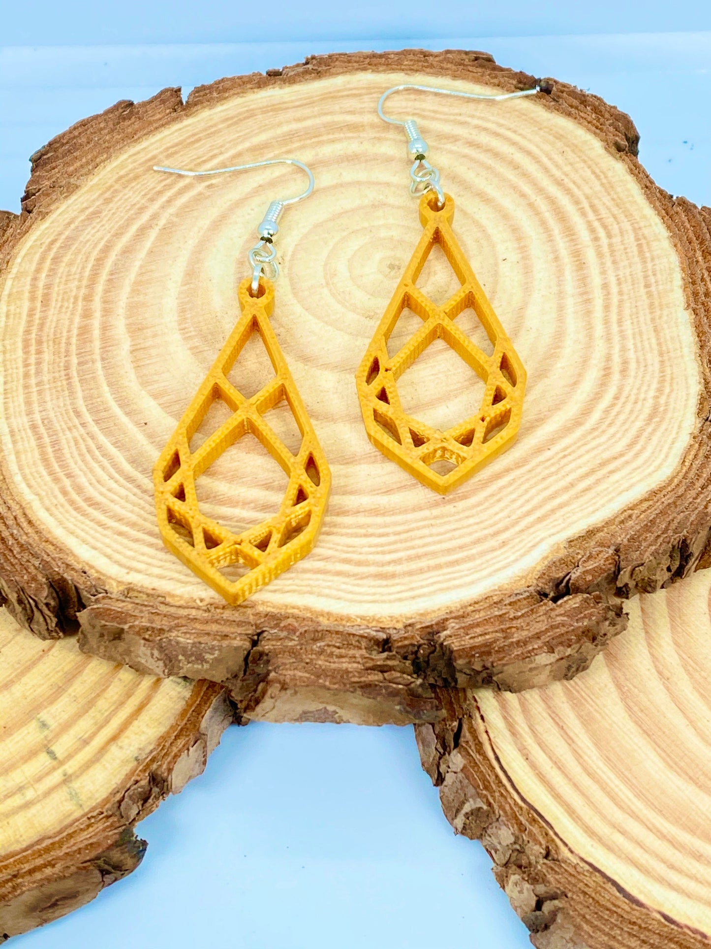 3D Printed Geometric Polly Earrings