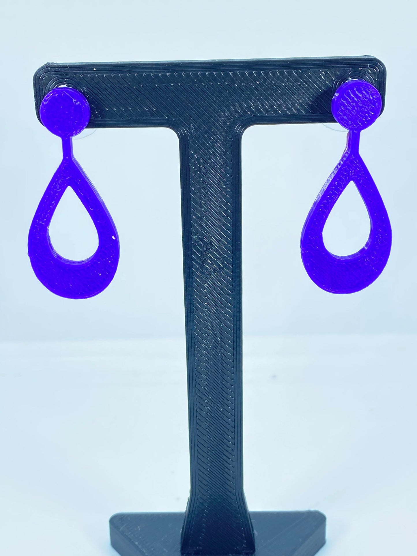 3D Printed Teardrop Stud Earrings - Available in 15+ Colors