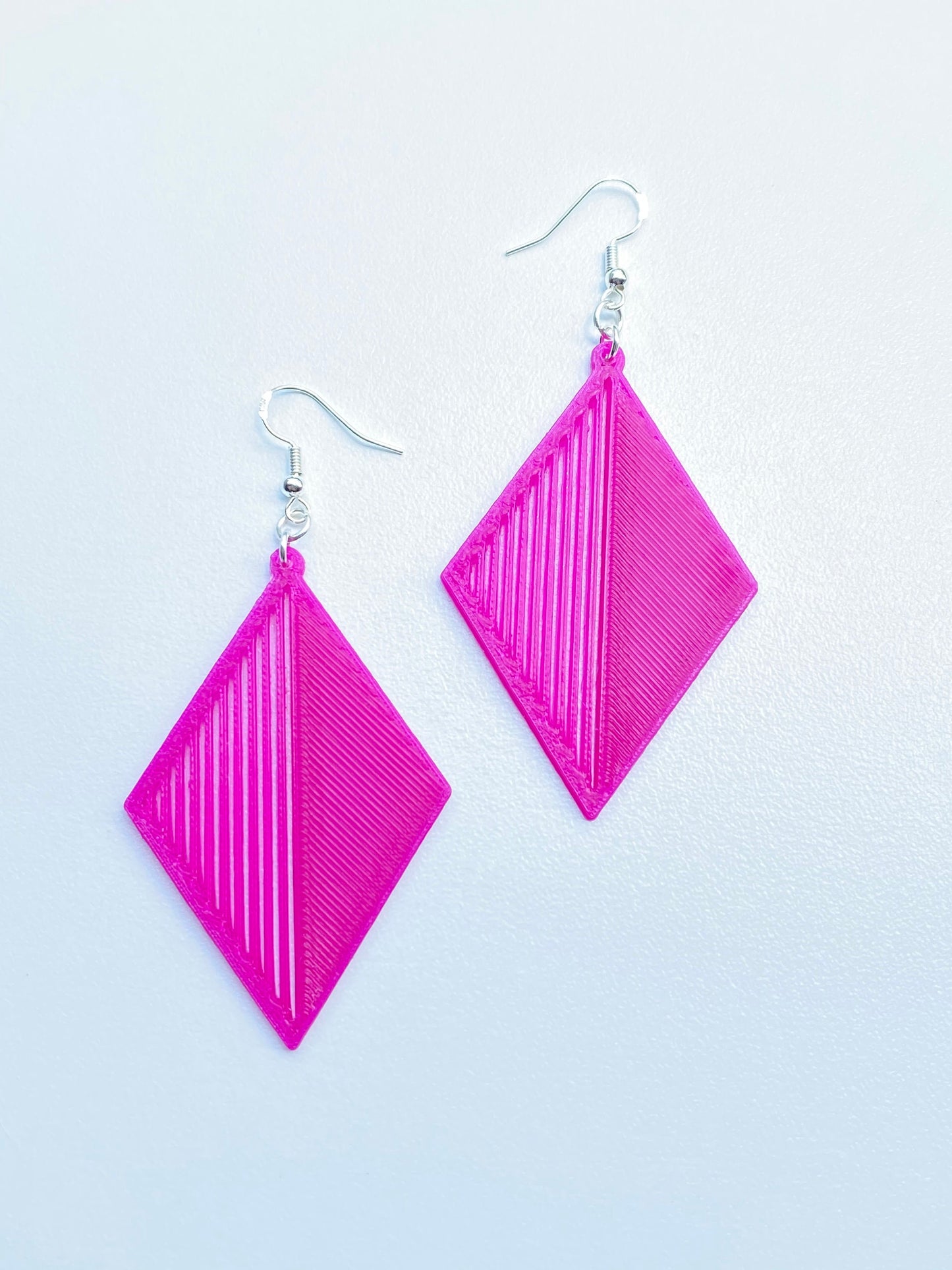 3D Printed Prismatic Diamond Earrings/Custom Color Orders