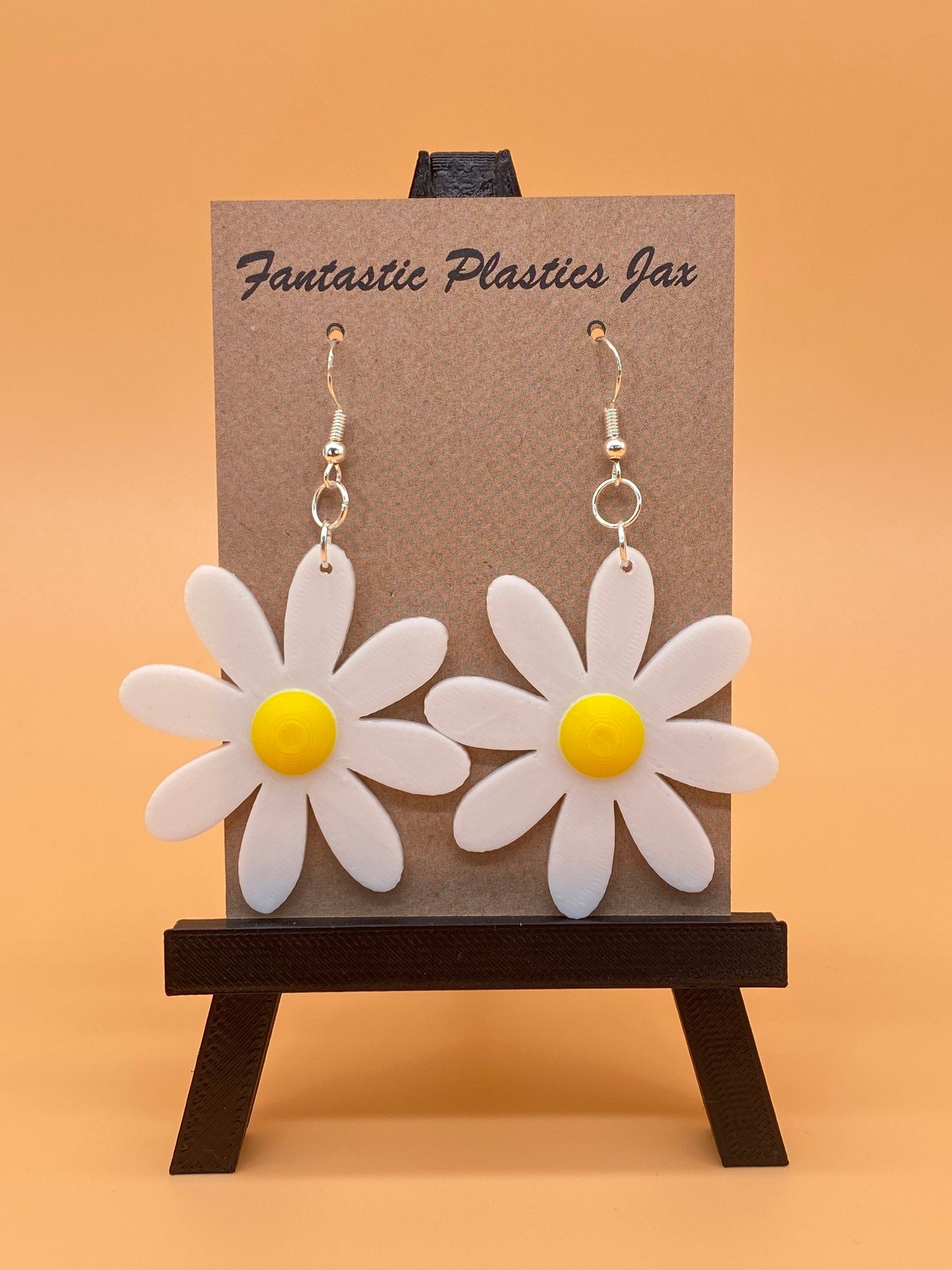 3D Printed Daisy Flower Earrings/Custom Dual Colors/Gift