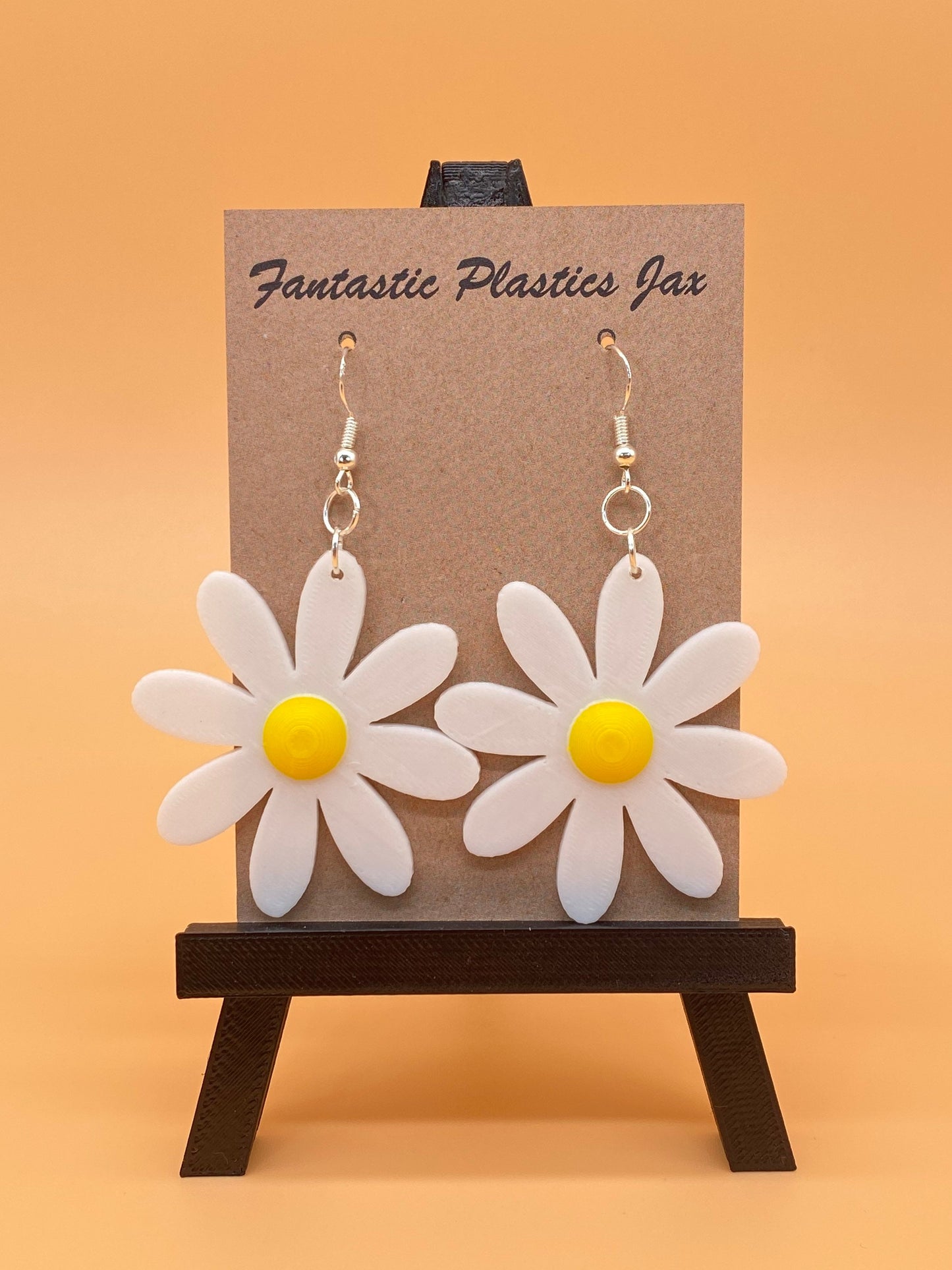 3D Printed Daisy Flower Earrings/Custom Dual Colors/Gift