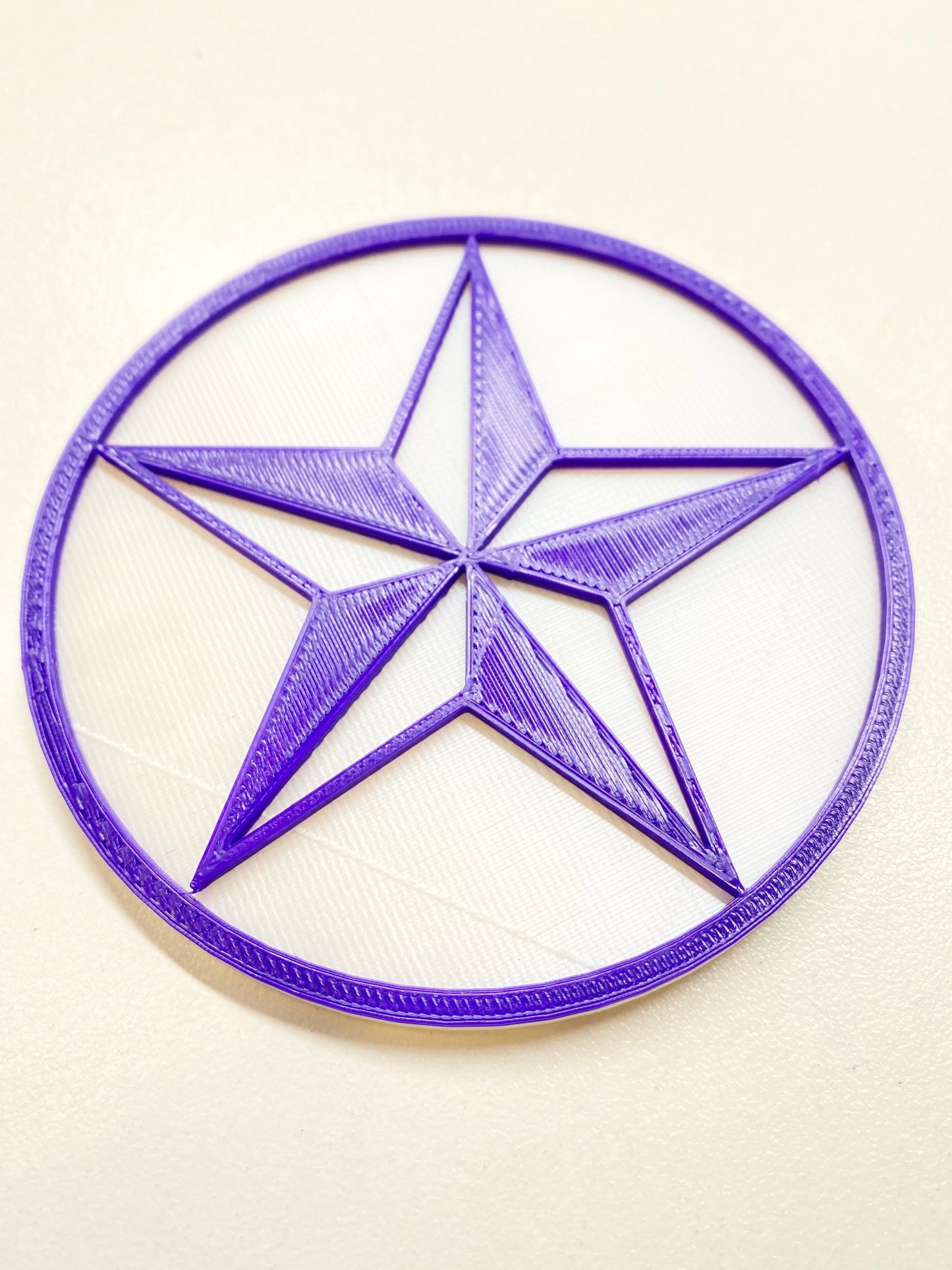 3D Printed 3D Genesis Star Drink Coaster/Set of 4 with Free Holder/Custom Color Options