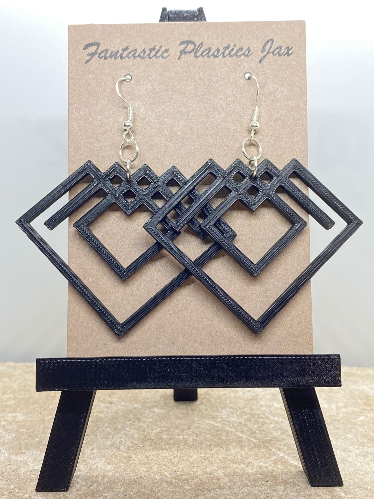 3D Printed The Four Elements of Matter “Earth, Air, Fire and Water” Earrings/Custom Color Orders