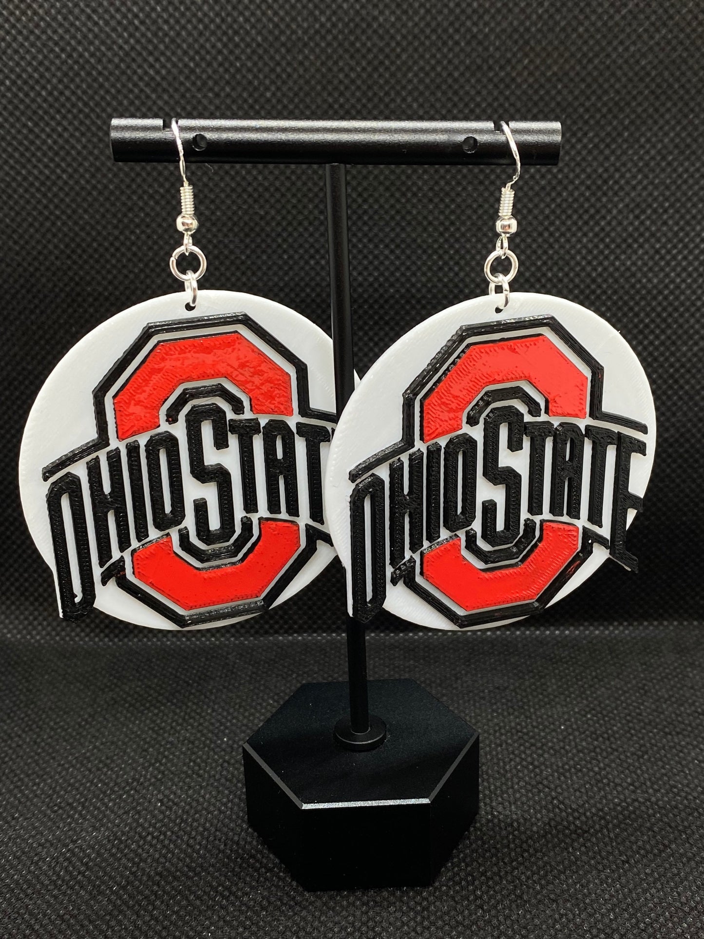 3D Printed Ohio State Buckeyes Earrings/Custom Design/ Football