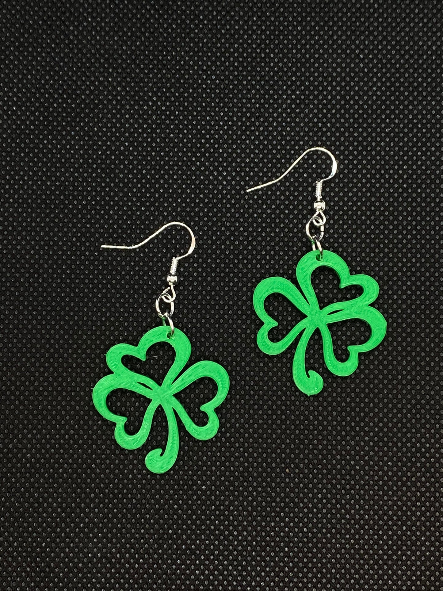 3D Printed Shamrock Earrings/Custom Color Orders/Clover/St. Patricks Day