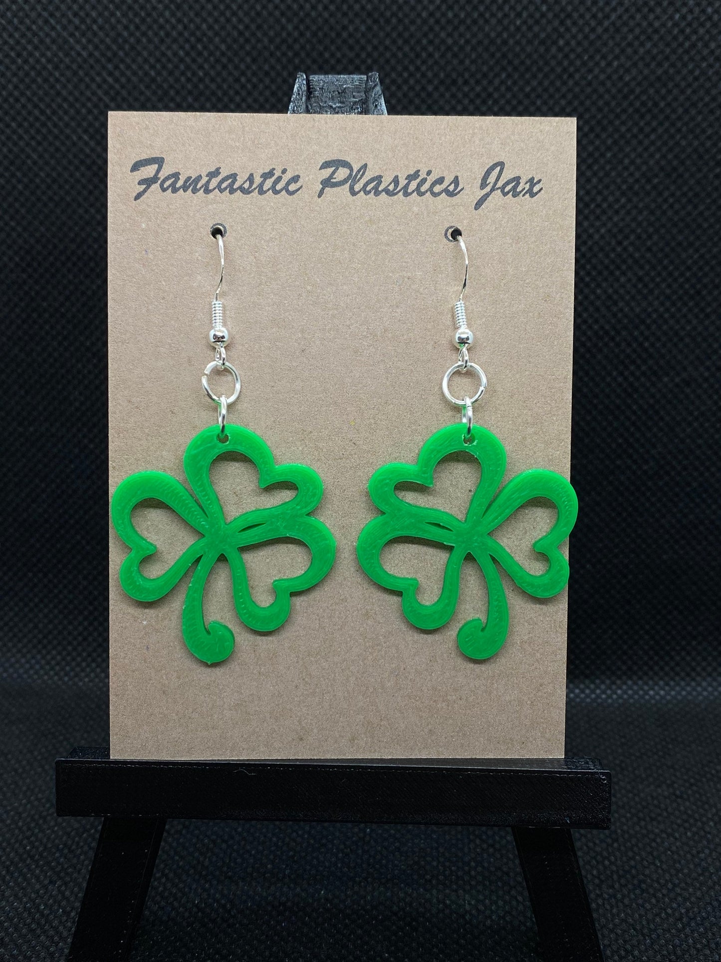 3D Printed Shamrock Earrings/Custom Color Orders/Clover/St. Patricks Day