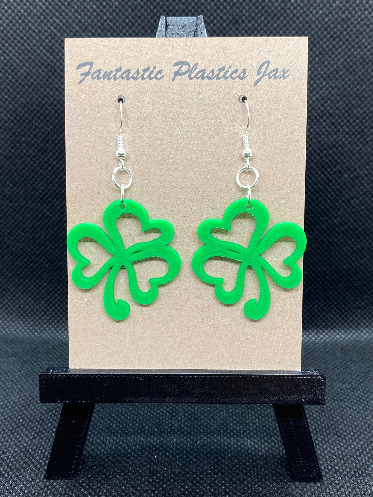 3D Printed Shamrock Earrings/Custom Color Orders/Clover/St. Patricks Day