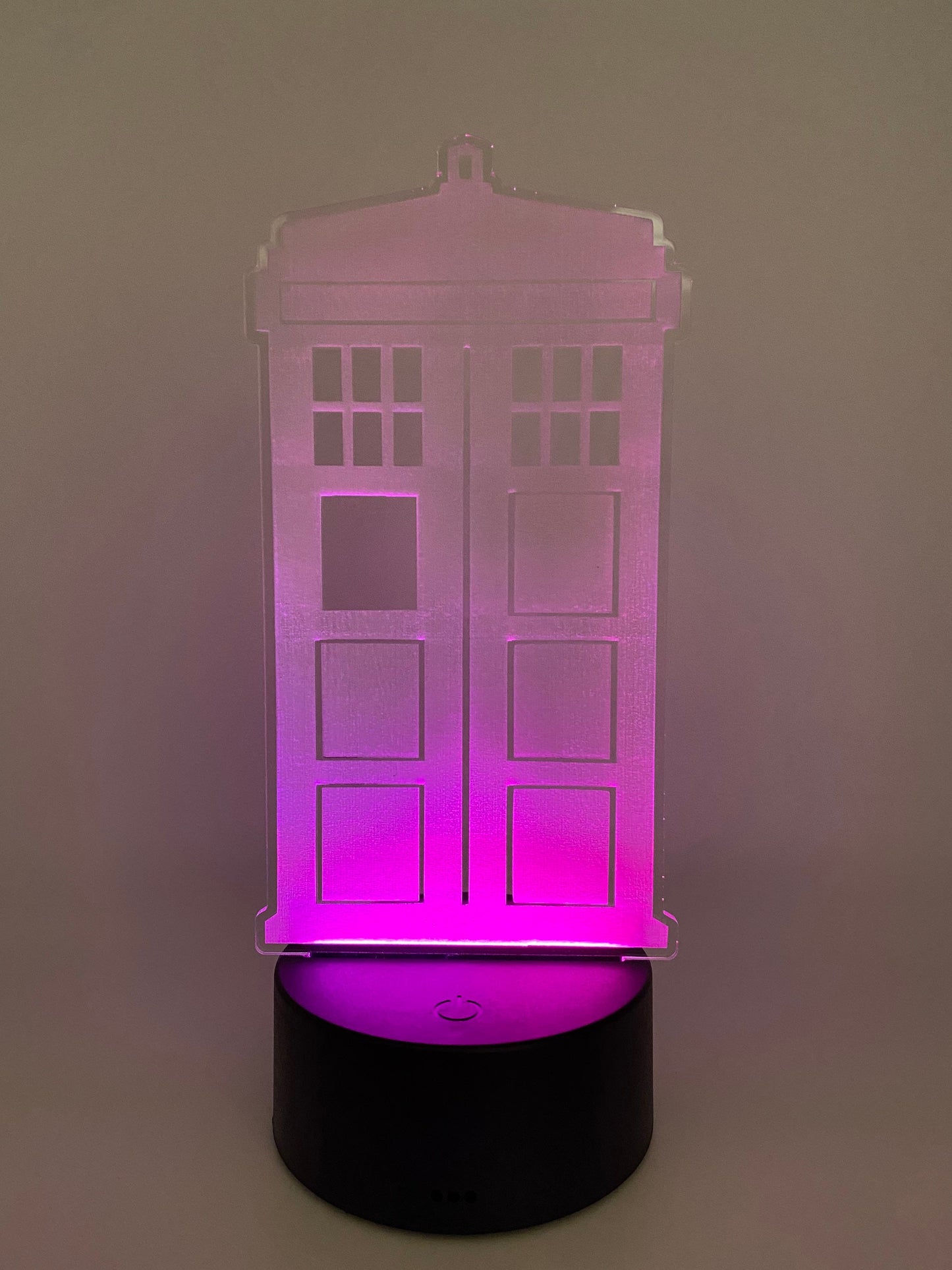 TARDIS Dr. Who 3D LED Lamp/Multi Color/Illusion Laser Cut Art/Personalized Gift/Free Remote, Plug and shipping