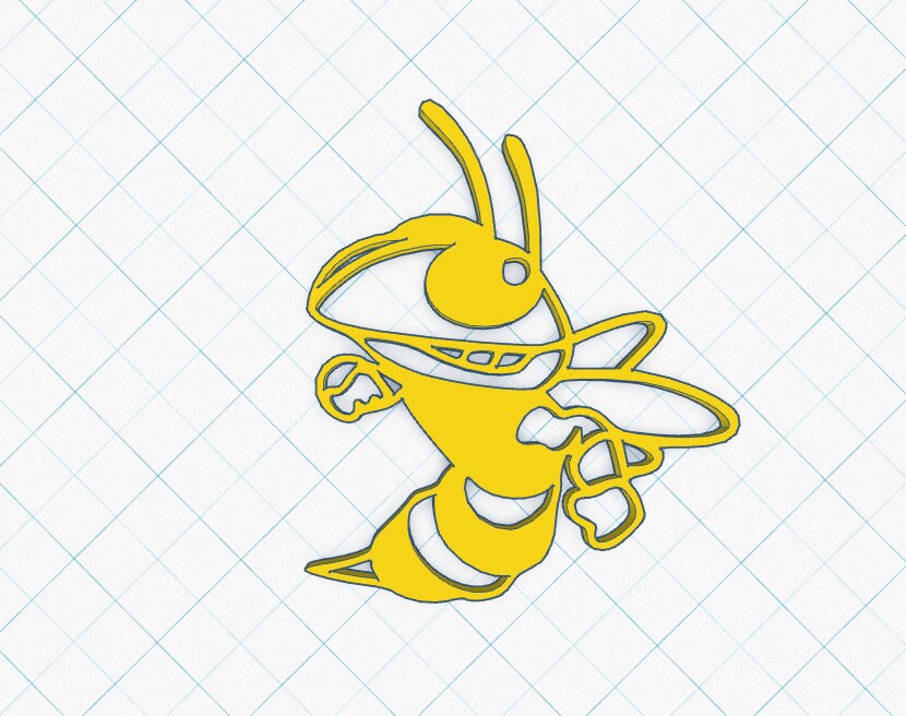 3D Print File STL GT Wasp / Yellow Jacket / 2 Files Single and Dual Layers / 3D Printer file