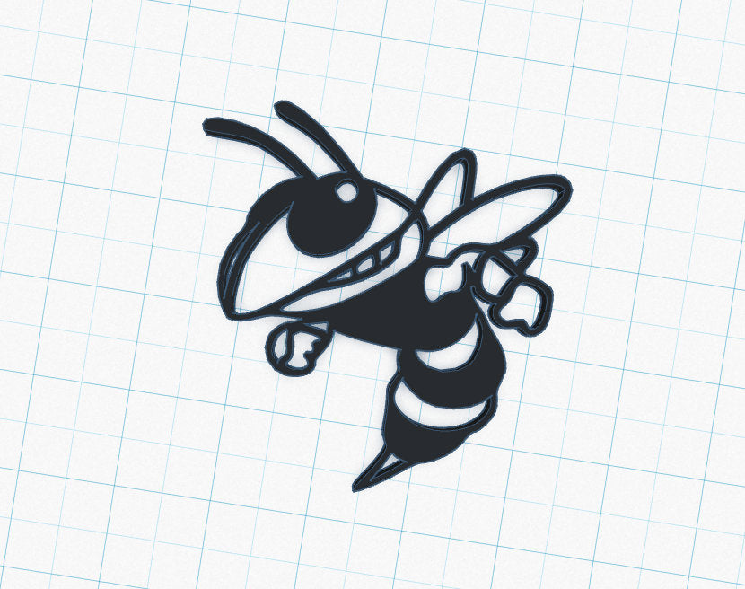 3D Print File STL GT Wasp / Yellow Jacket / 2 Files Single and Dual Layers / 3D Printer file