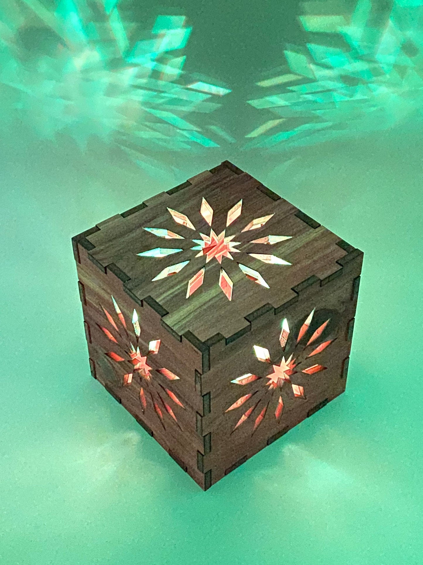 Laser Cut Wooden LED Light Box with Remote/Gift/Flower Light Box/Personalized
