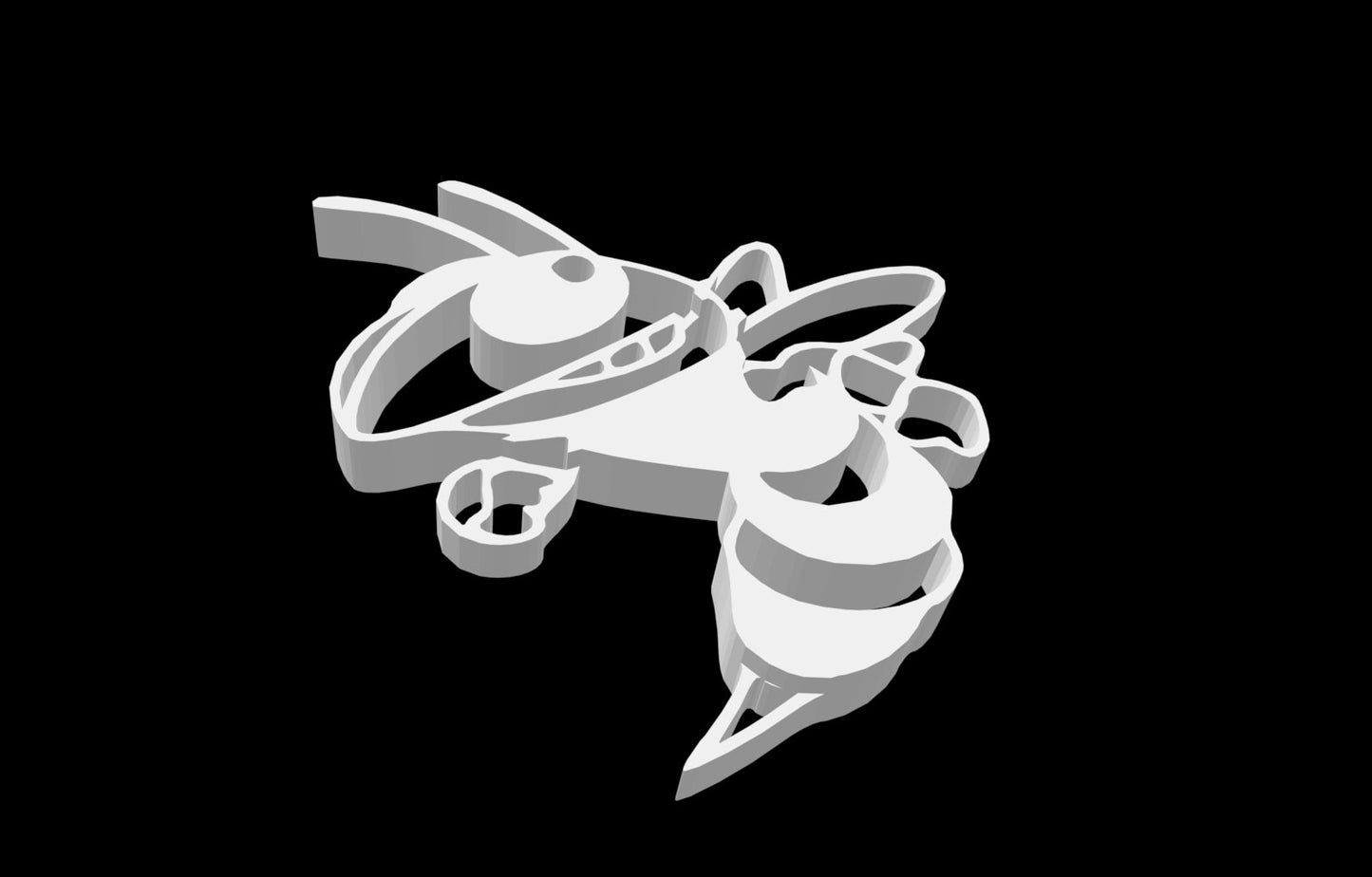 3D Print File STL GT Wasp / Yellow Jacket / 2 Files Single and Dual Layers / 3D Printer file