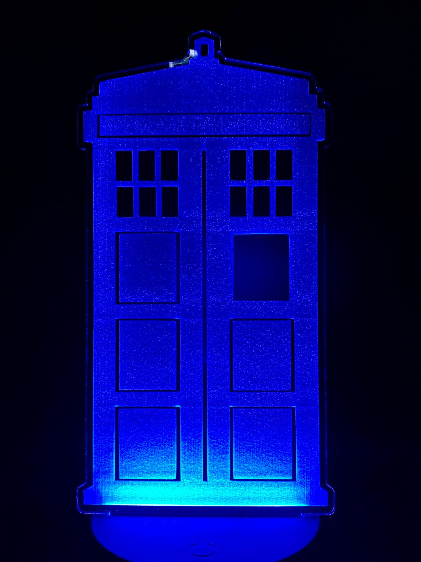TARDIS Dr. Who 3D LED Lamp/Multi Color/Illusion Laser Cut Art/Personalized Gift/Free Remote, Plug and shipping