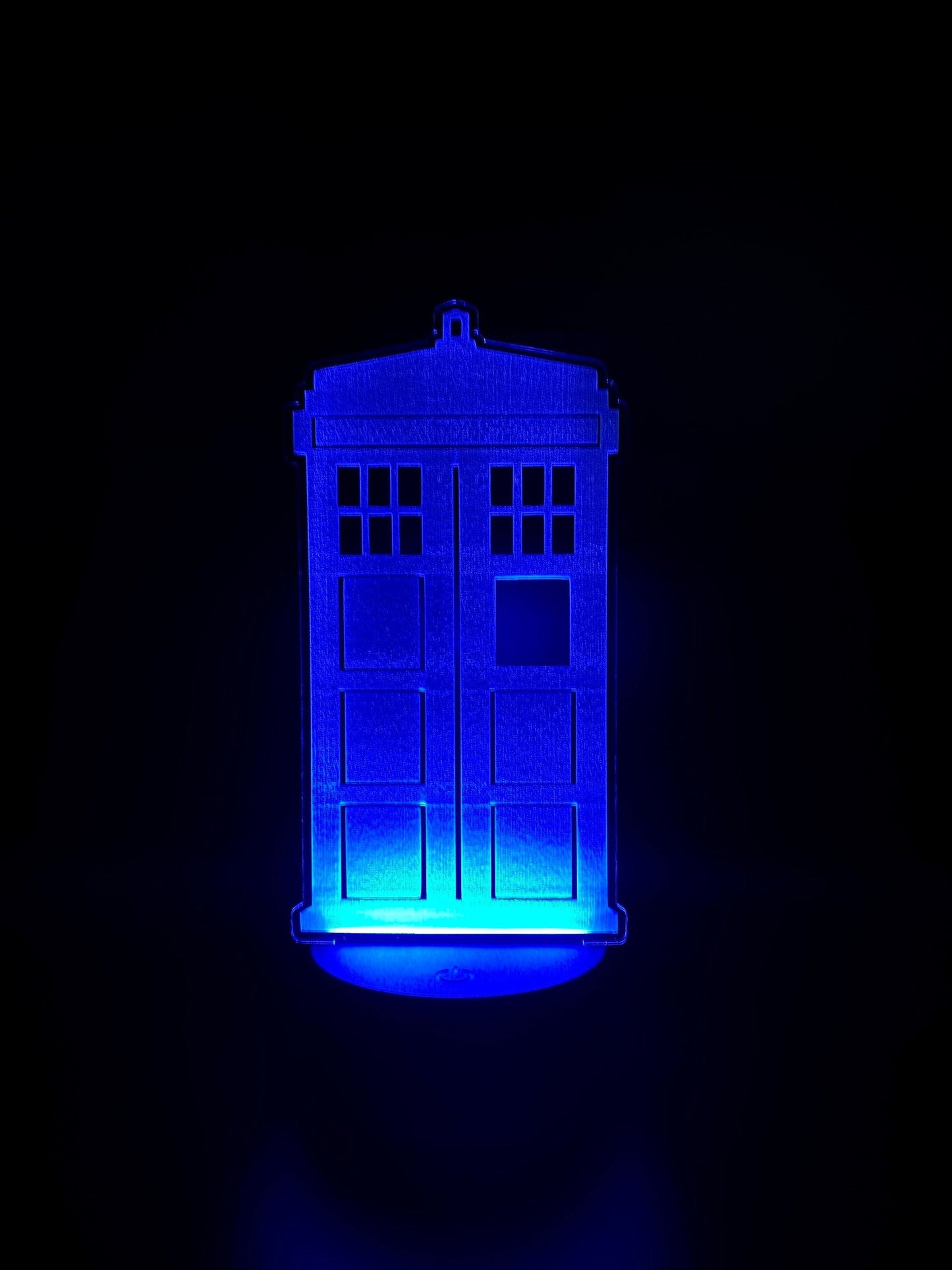 TARDIS Dr. Who 3D LED Lamp/Multi Color/Illusion Laser Cut Art/Personalized Gift/Free Remote, Plug and shipping