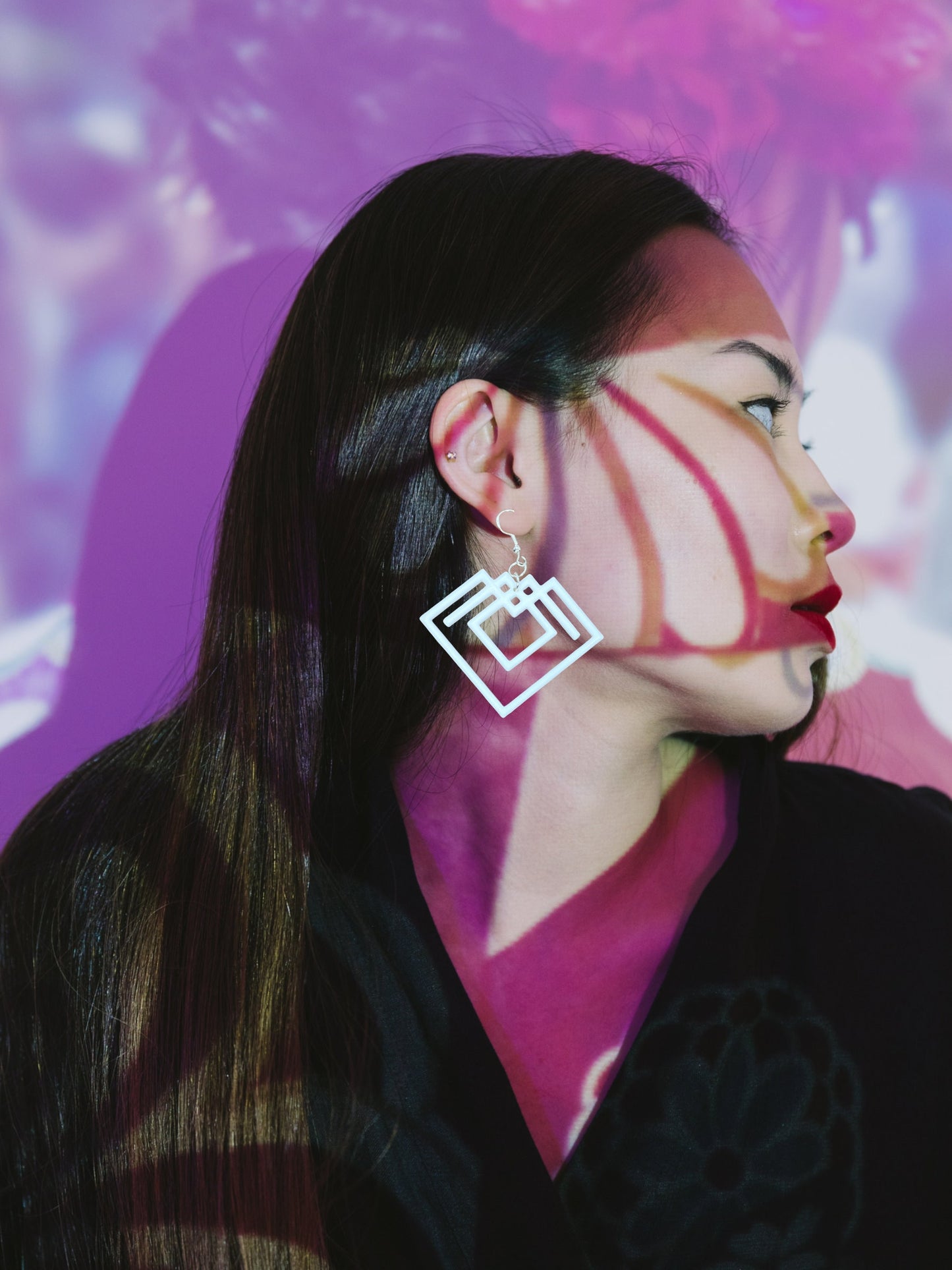 3D Printed The Four Elements of Matter “Earth, Air, Fire and Water” Earrings/Custom Color Orders