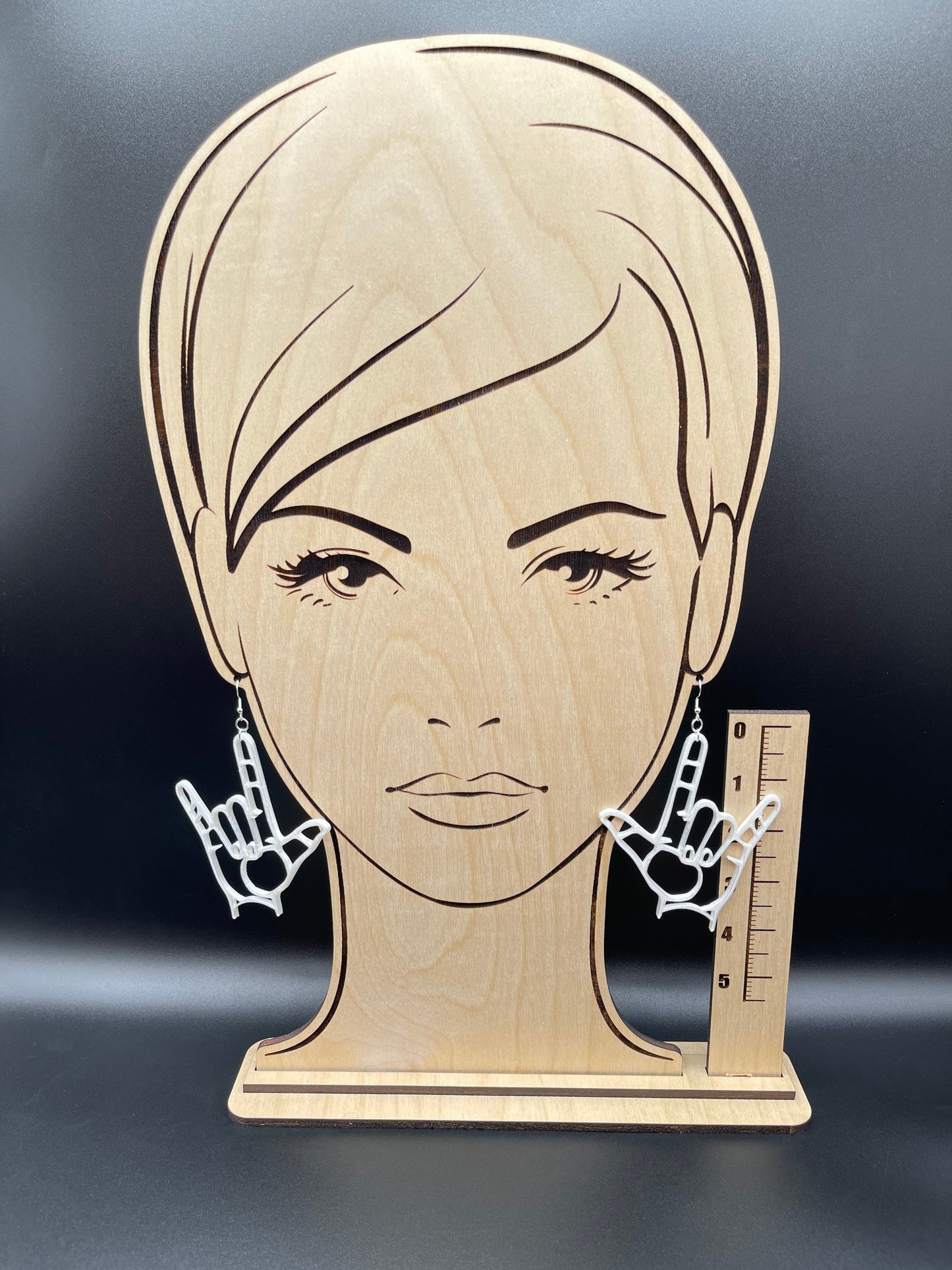 3D Printed I Love You ASL Earrings/(ILY American Sign Language)/Custom Color Options/21+ Colors