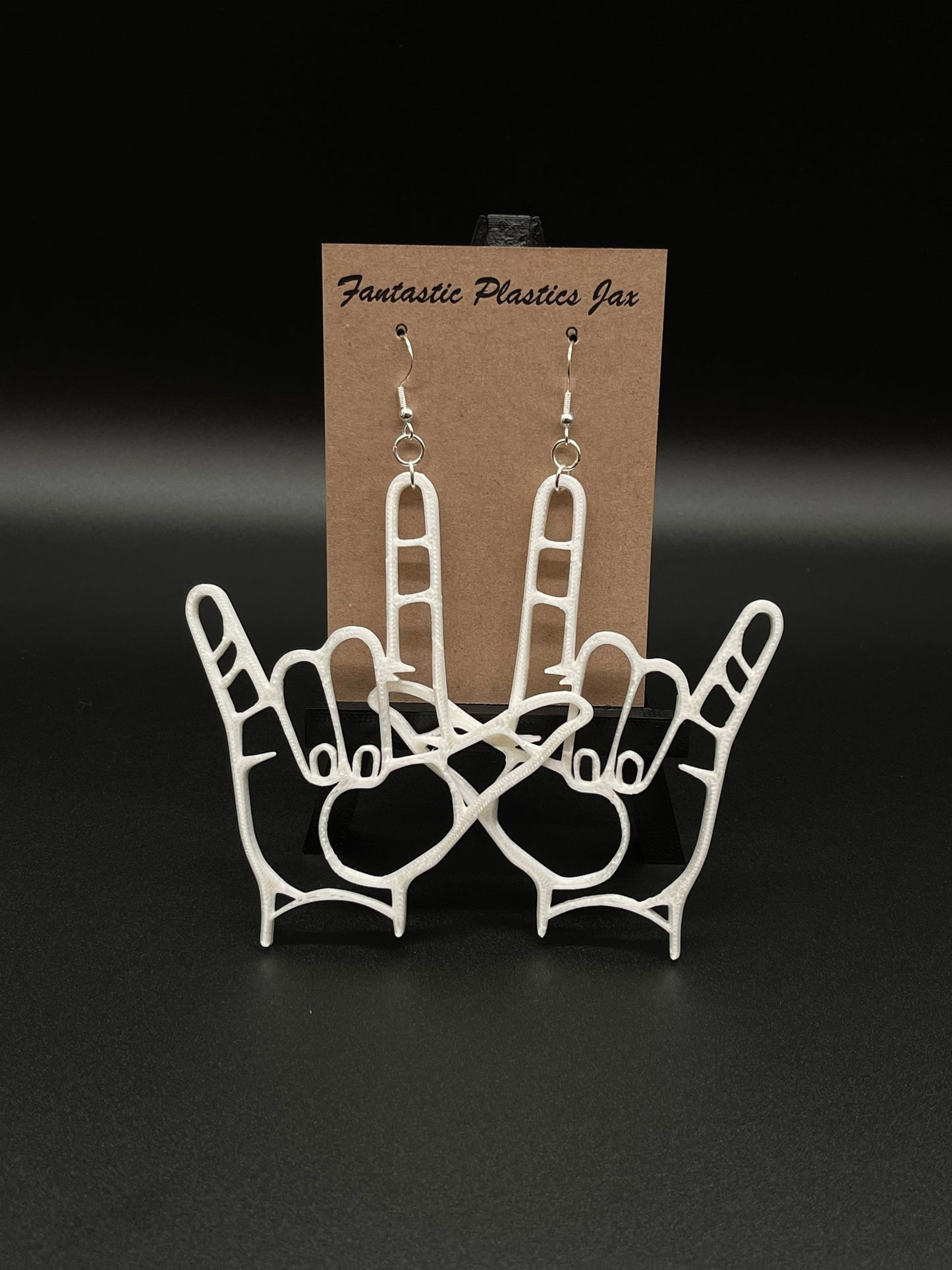 3D Printed I Love You ASL Earrings/(ILY American Sign Language)/Custom Color Options/21+ Colors