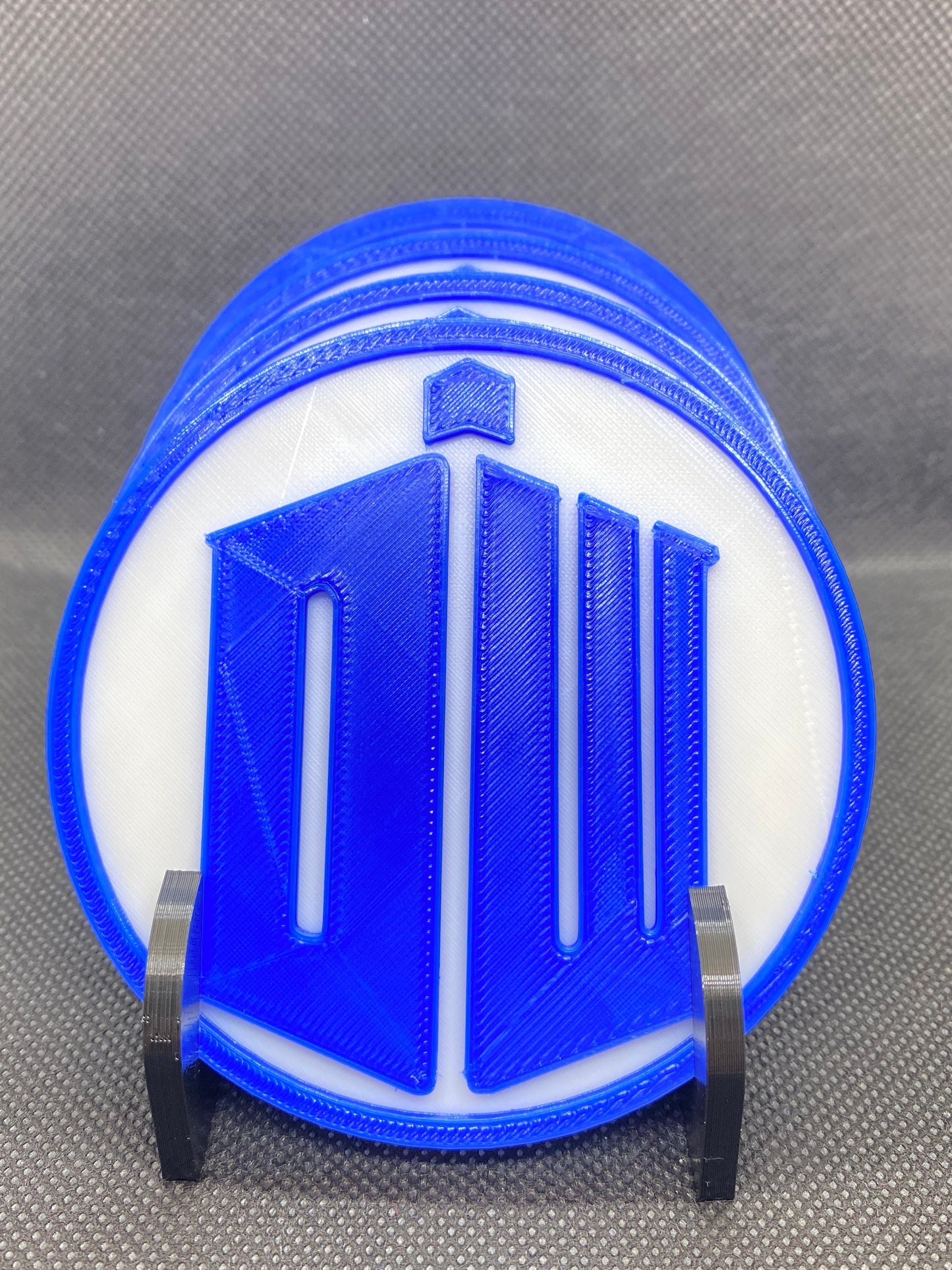 3D Printed Doctor Who Drink Coaster/Set of 4 with Free Holder/Custom Color Options