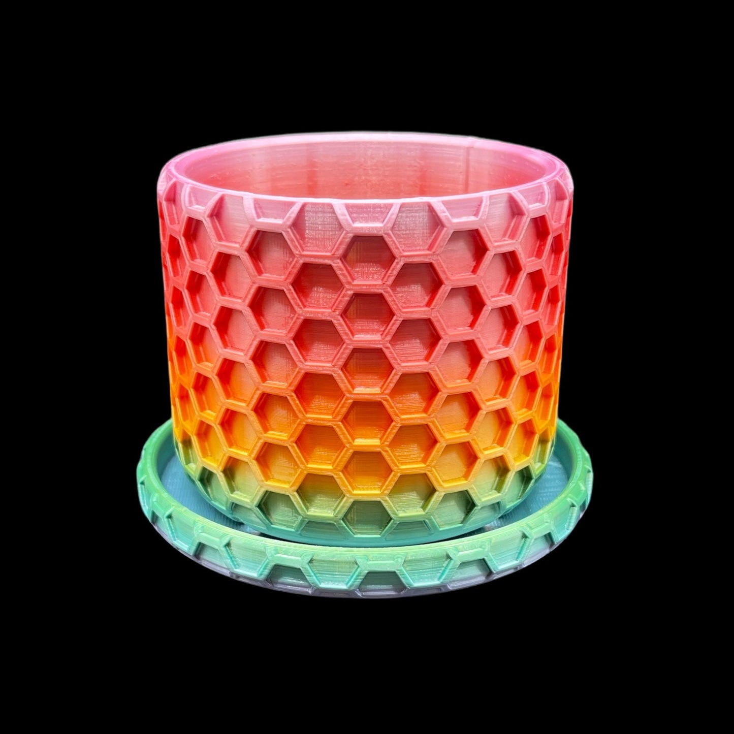 3D Printed Hexagon Planter/Great for Potted Plants/Custom Color And Size Options/Great Gift for a Plant Lover/Succulent Plant Holder