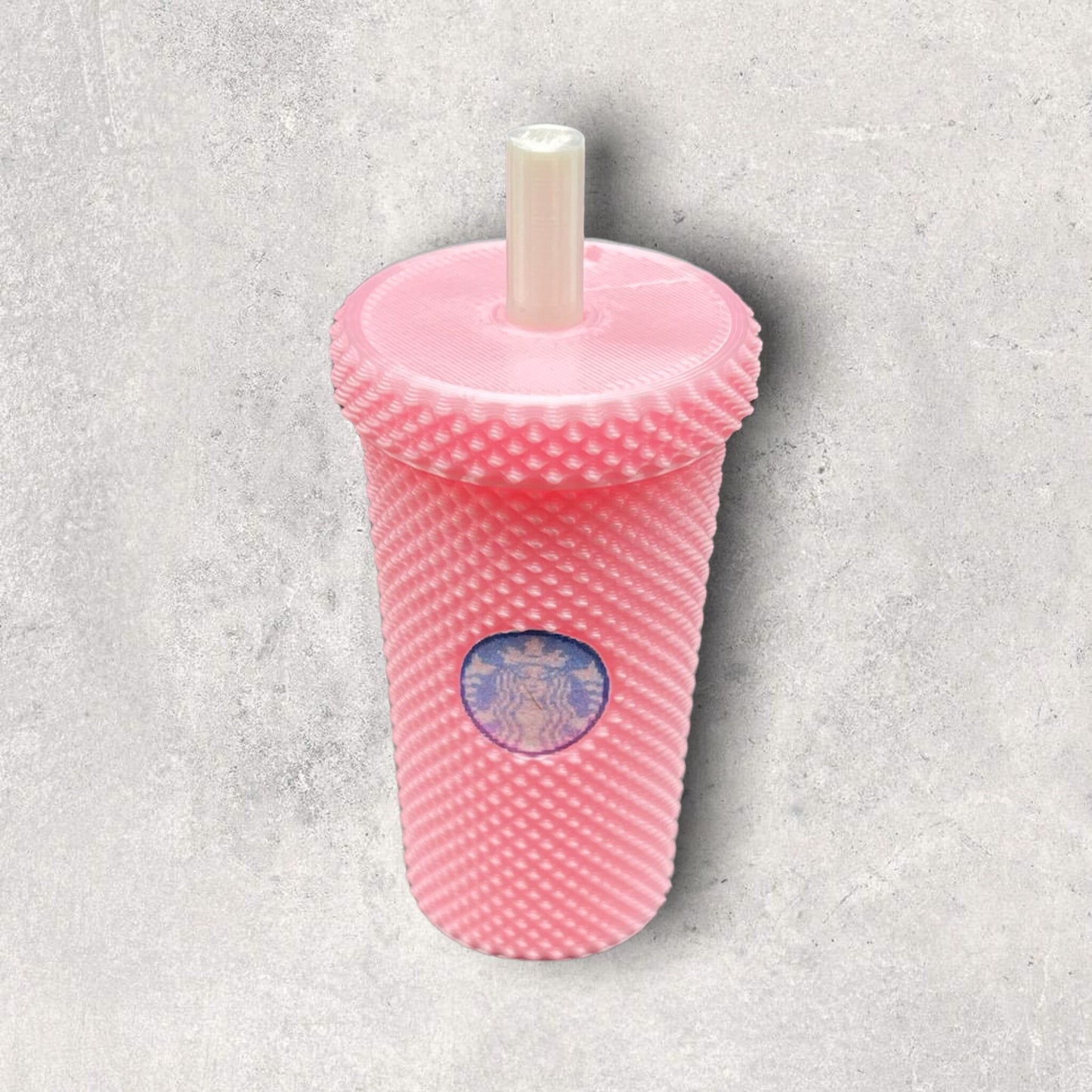 3D Printed Studded Tumbler Keychain With Lid/Starbucks Inspired Stash Container/Custom Color Combinations/for Coffee Lover’s