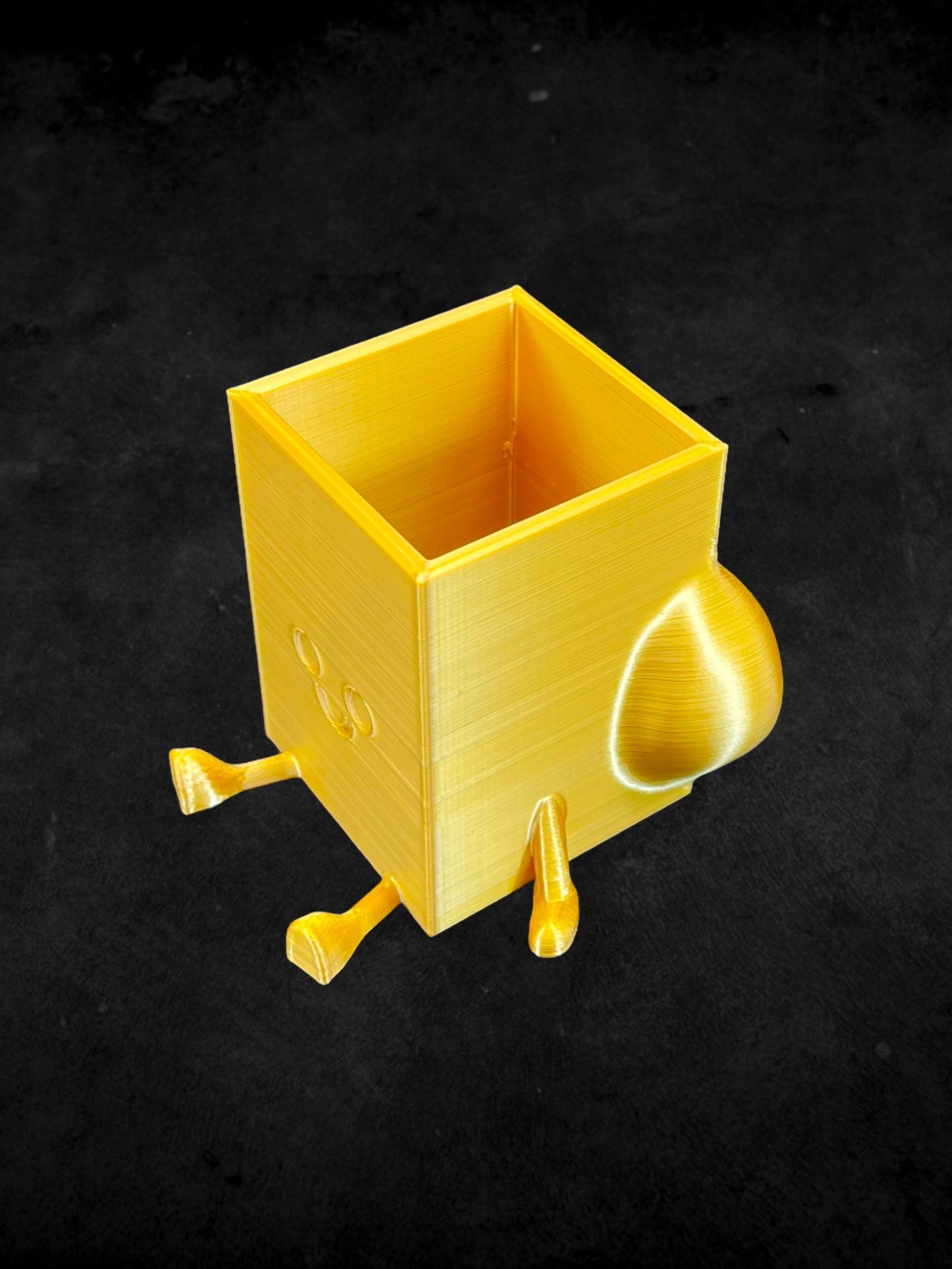 Square Cheeky Bum Planter 3D Printed /Custom Color & Sizes/Great Gift for a Plant Lover/Chunky Happy Butt Succulent Plant Holder