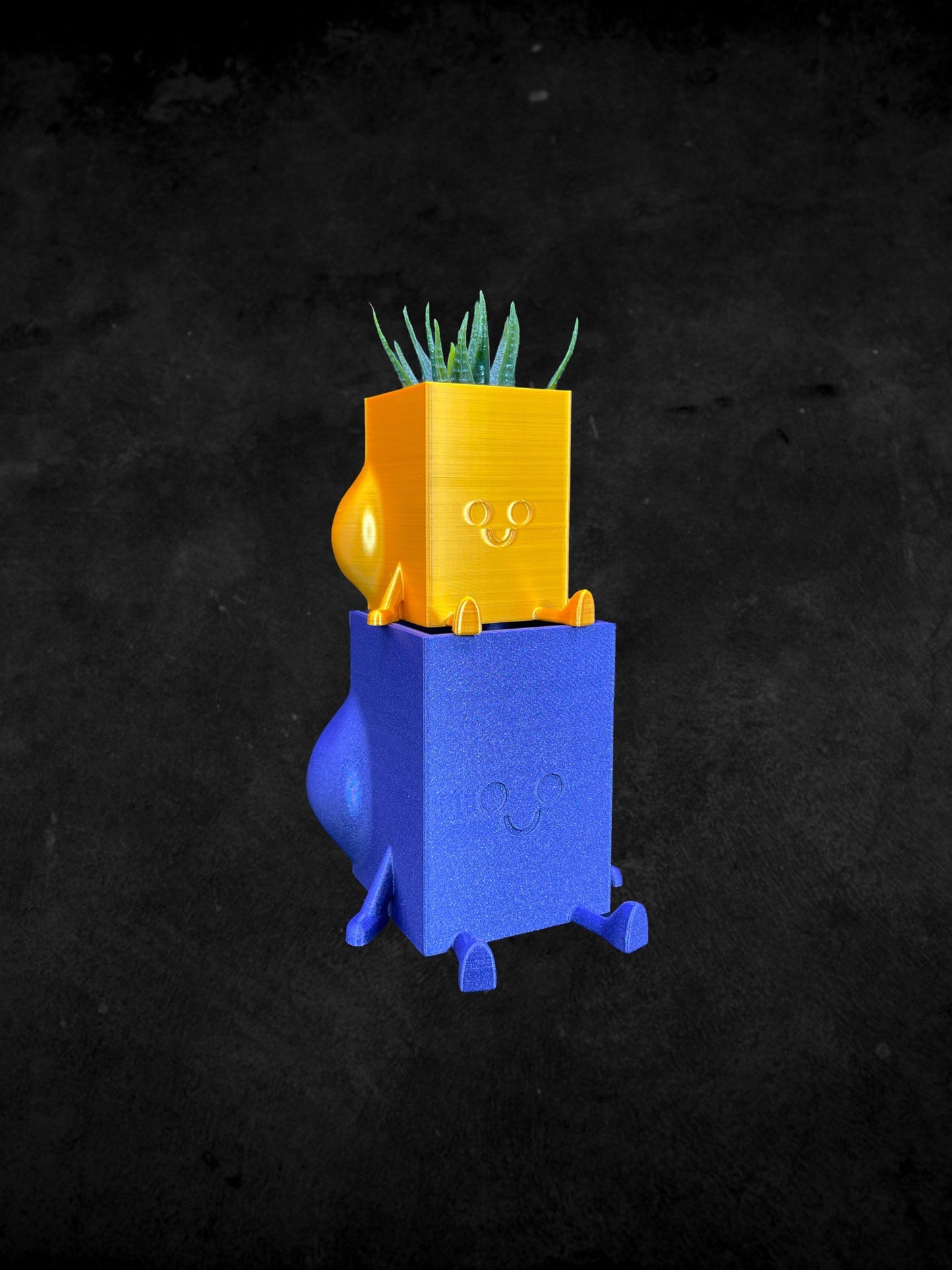 Square Cheeky Bum Planter 3D Printed /Custom Color & Sizes/Great Gift for a Plant Lover/Chunky Happy Butt Succulent Plant Holder