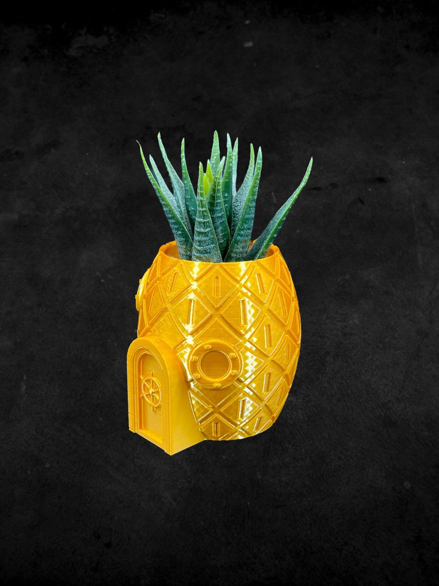 Pineapple Sponge Bob Squarepants Planter 3D Printed /Custom Color & Size/Great Gift for Plant Lovers/ Plant Holder