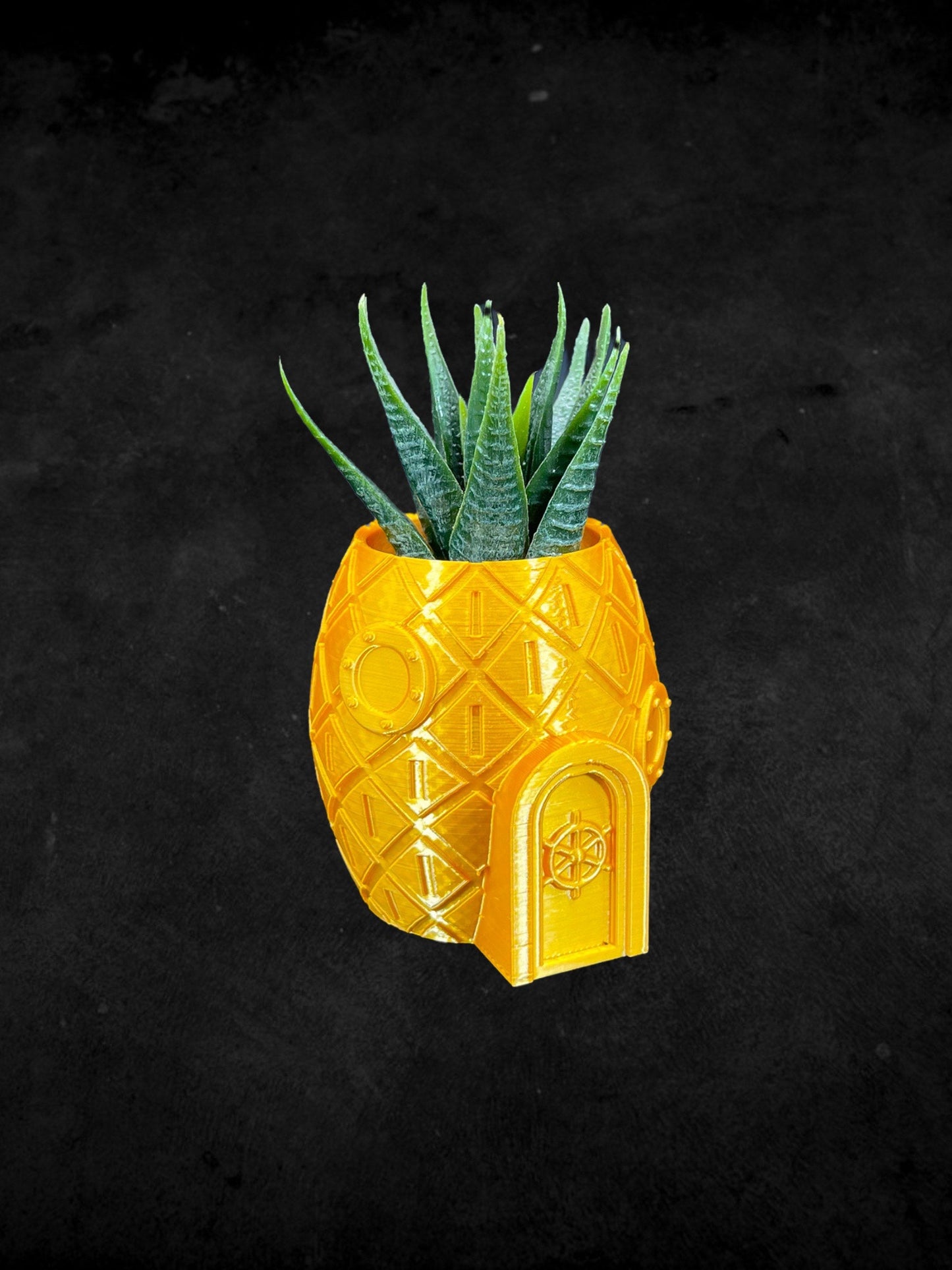 Pineapple Sponge Bob Squarepants Planter 3D Printed /Custom Color & Size/Great Gift for Plant Lovers/ Plant Holder