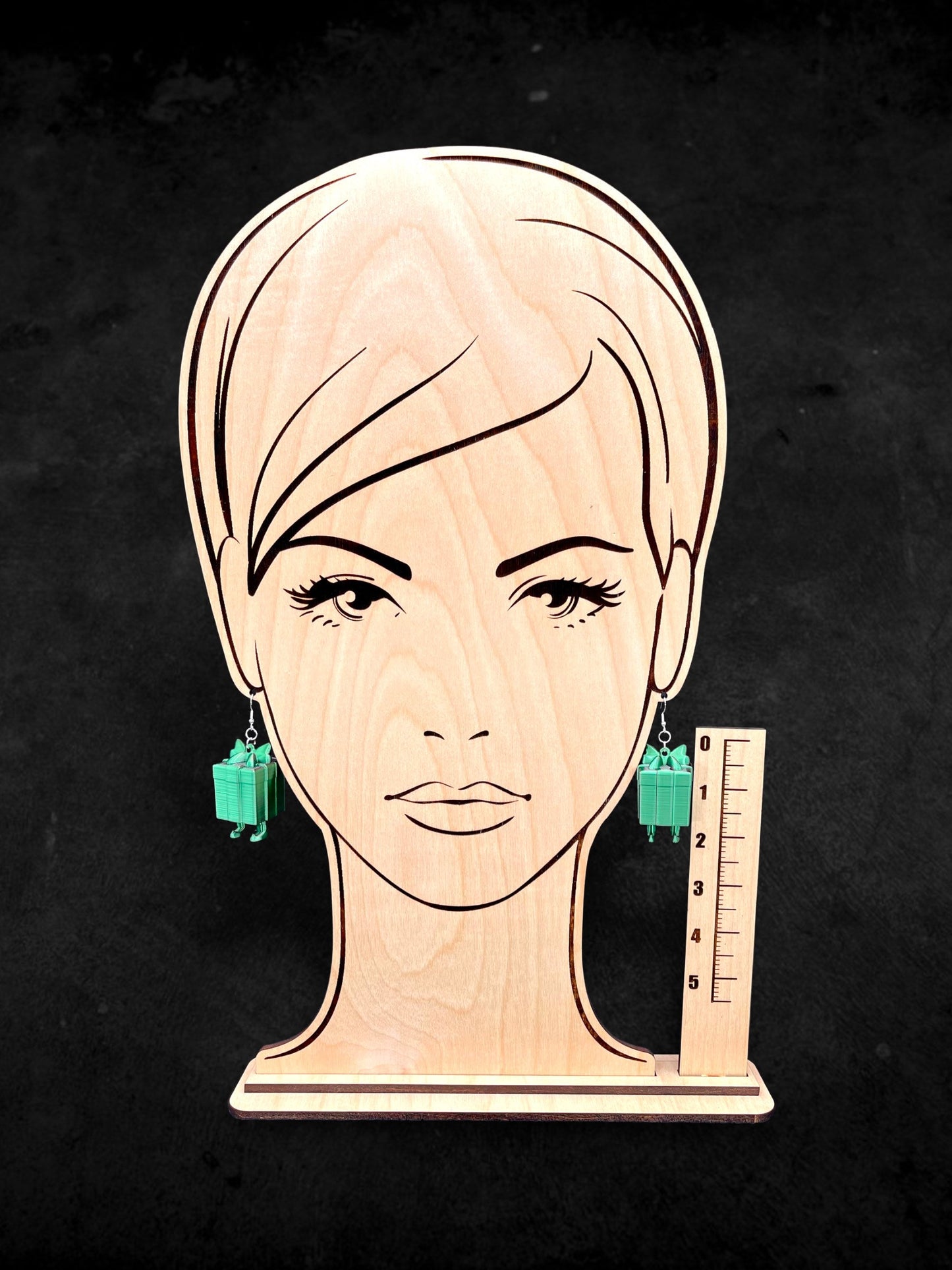 3D Printed Christmas Gift Box with Elf Shoes and Feet Earrings/super lightweight/Custom Color Combinations/Super Cute Gift.