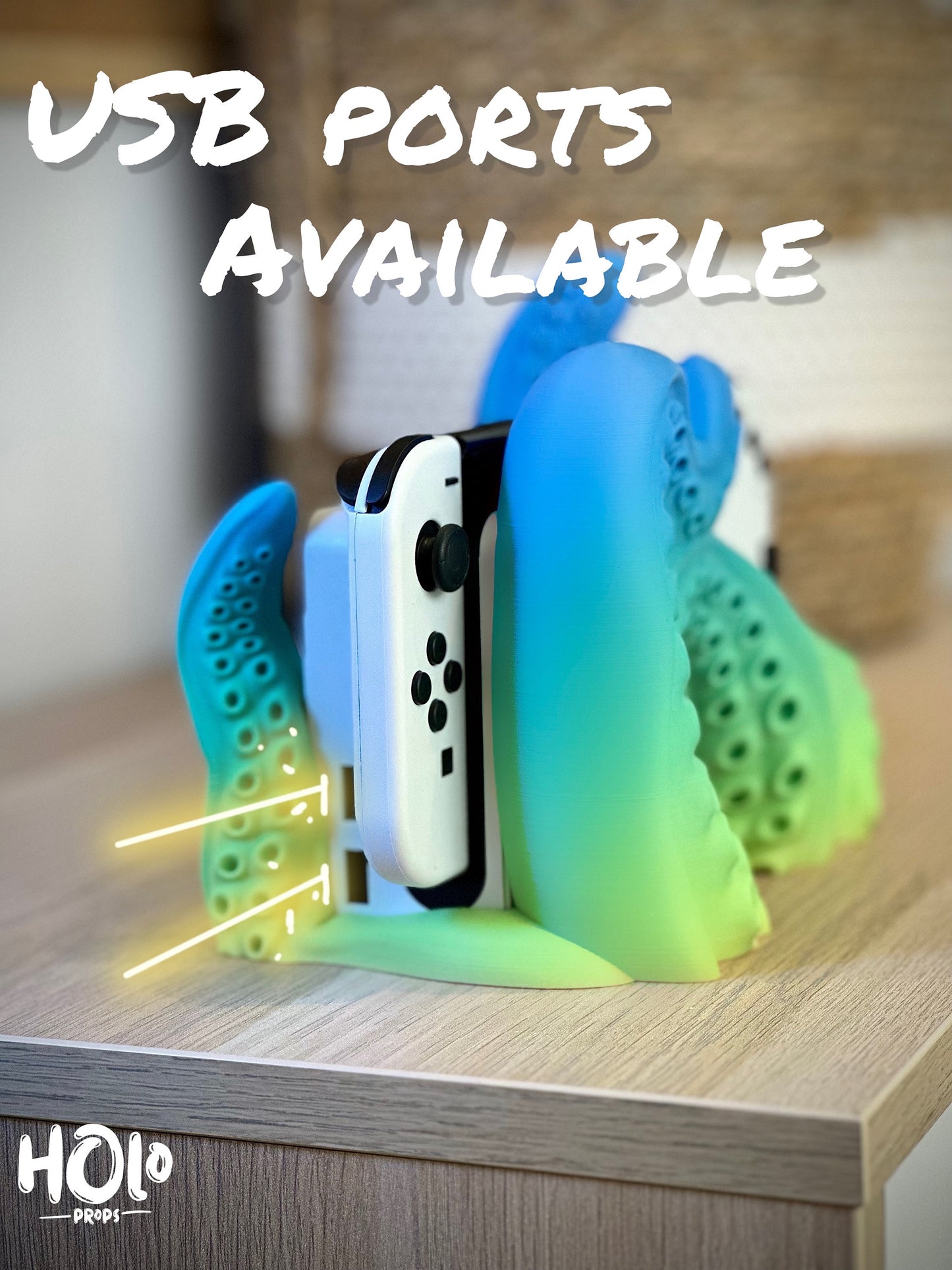 3D Printed Switch Tentacles Dock - CLASSIC & OLED VERSION /Custom Color/Great Gift for that Gamer