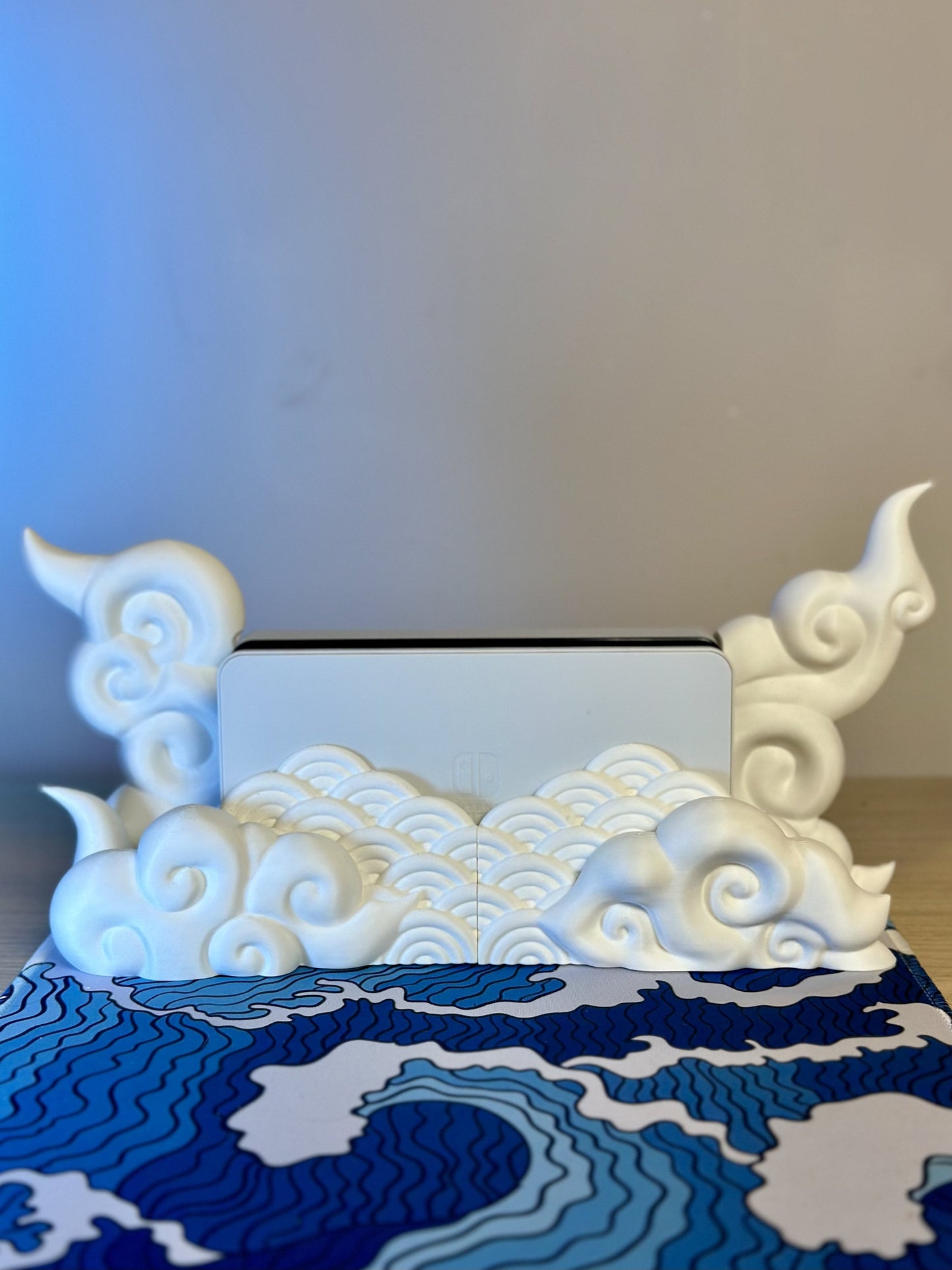 3D Printed Nintendo Switch Japanese Cloud Dock - CLASSIC & OLED VERSION /Custom Color/Great Gift for that Gamer
