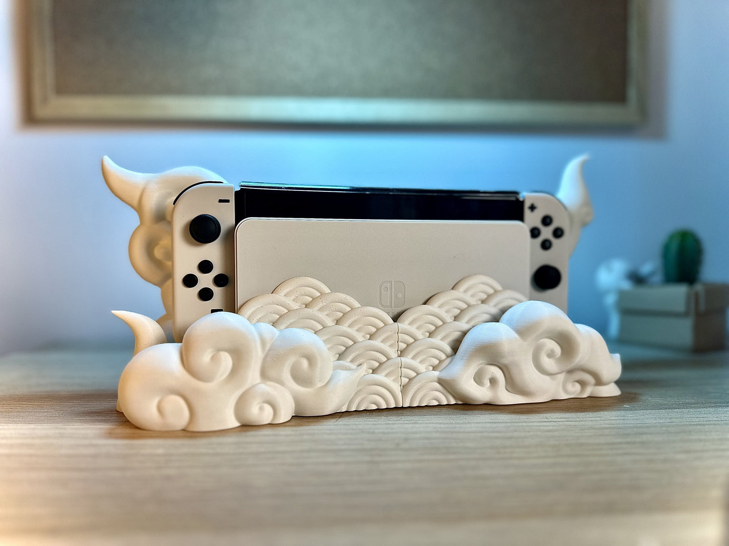 3D Printed Nintendo Switch Japanese Cloud Dock - CLASSIC & OLED VERSION /Custom Color/Great Gift for that Gamer
