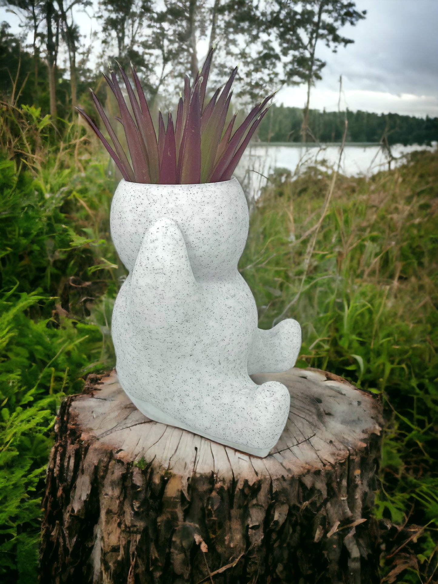 3D Printed Chubby Sitting Planter /Custom Color/Great Gift for a Plant Lover/Succulent Plant Holder with drainage/2 Styles to Choose
