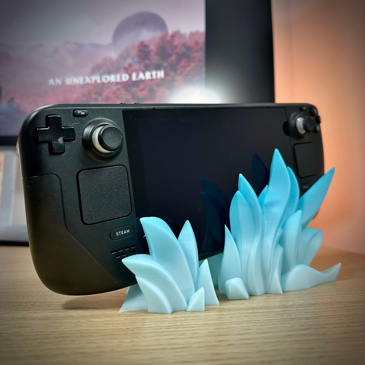 3D Printed SteamDeck Flame Dock / Custom Color / Great Gift for that Gamer