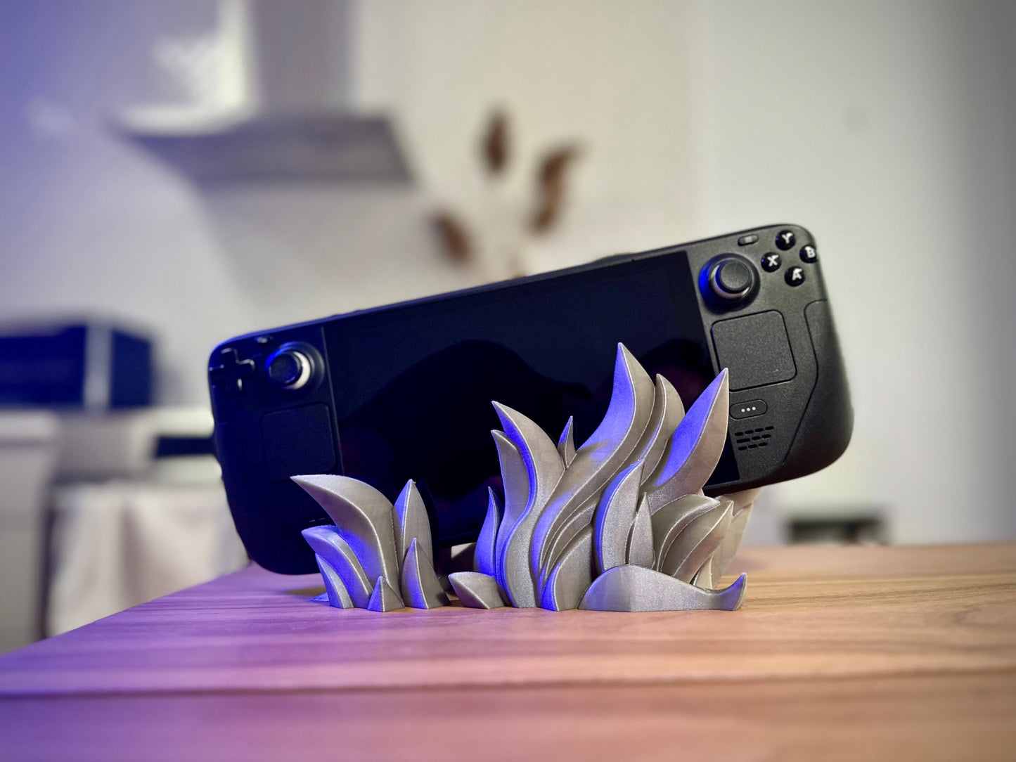 3D Printed SteamDeck Flame Dock / Custom Color / Great Gift for that Gamer