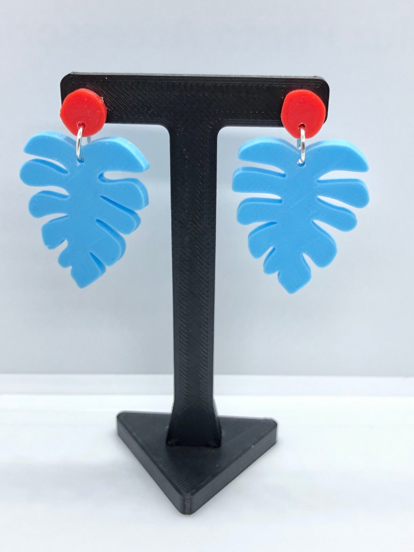 3D Printed Palm Leaf Earrings