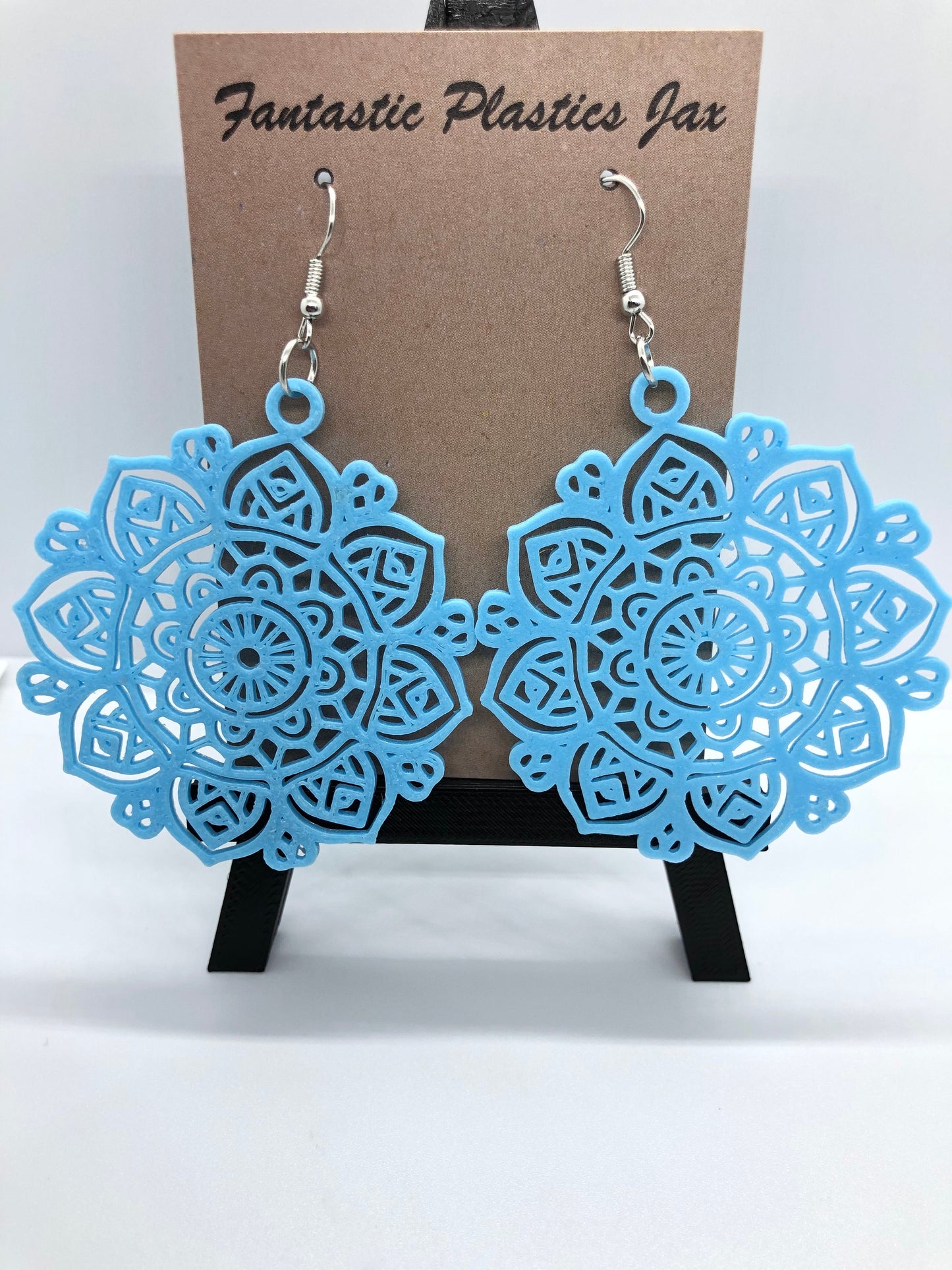 3D Printed Mandala Series Style Earrings - Customizable