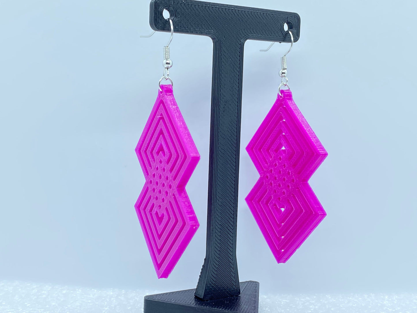 3D Printed Geometric OctoSquare Earrings/Available in  10+ Colors