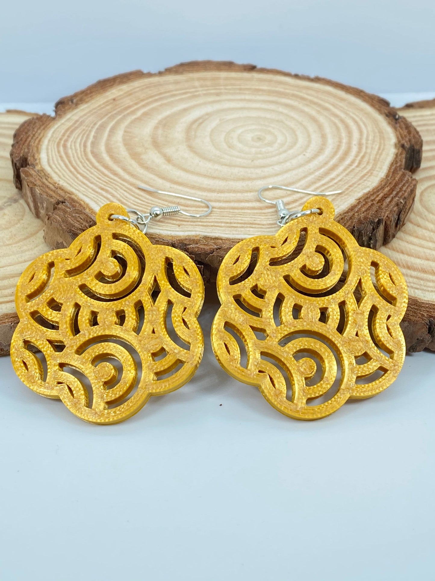 3D Printed Asian/Oriental Style Earrings/20+ Colors/Sizes and Styles to Choose from