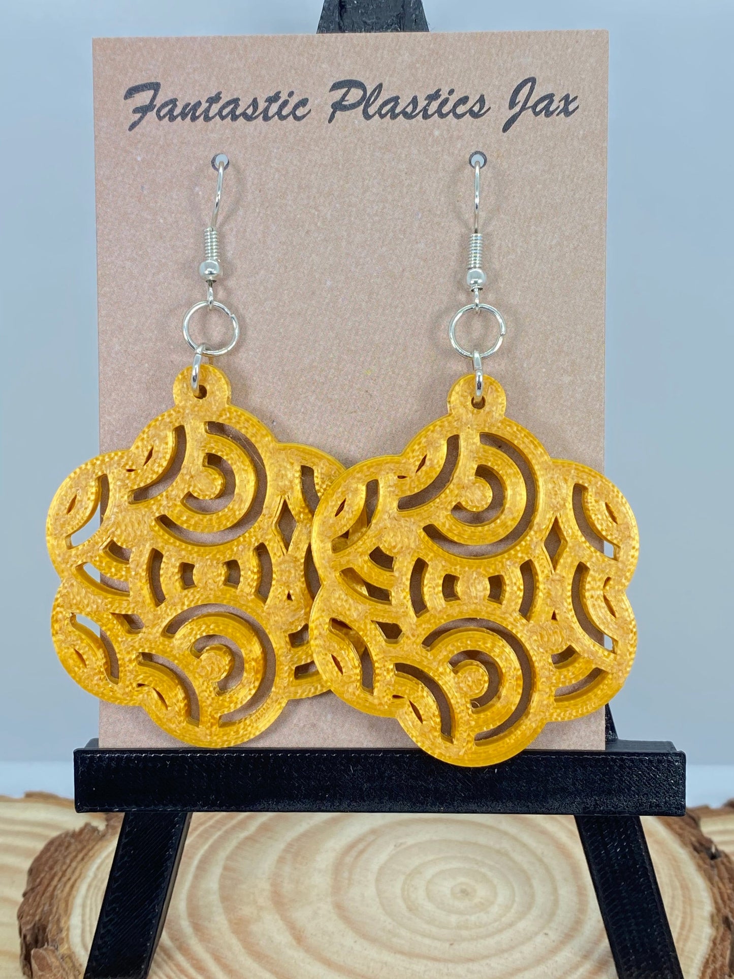 3D Printed Asian/Oriental Style Earrings/20+ Colors/Sizes and Styles to Choose from