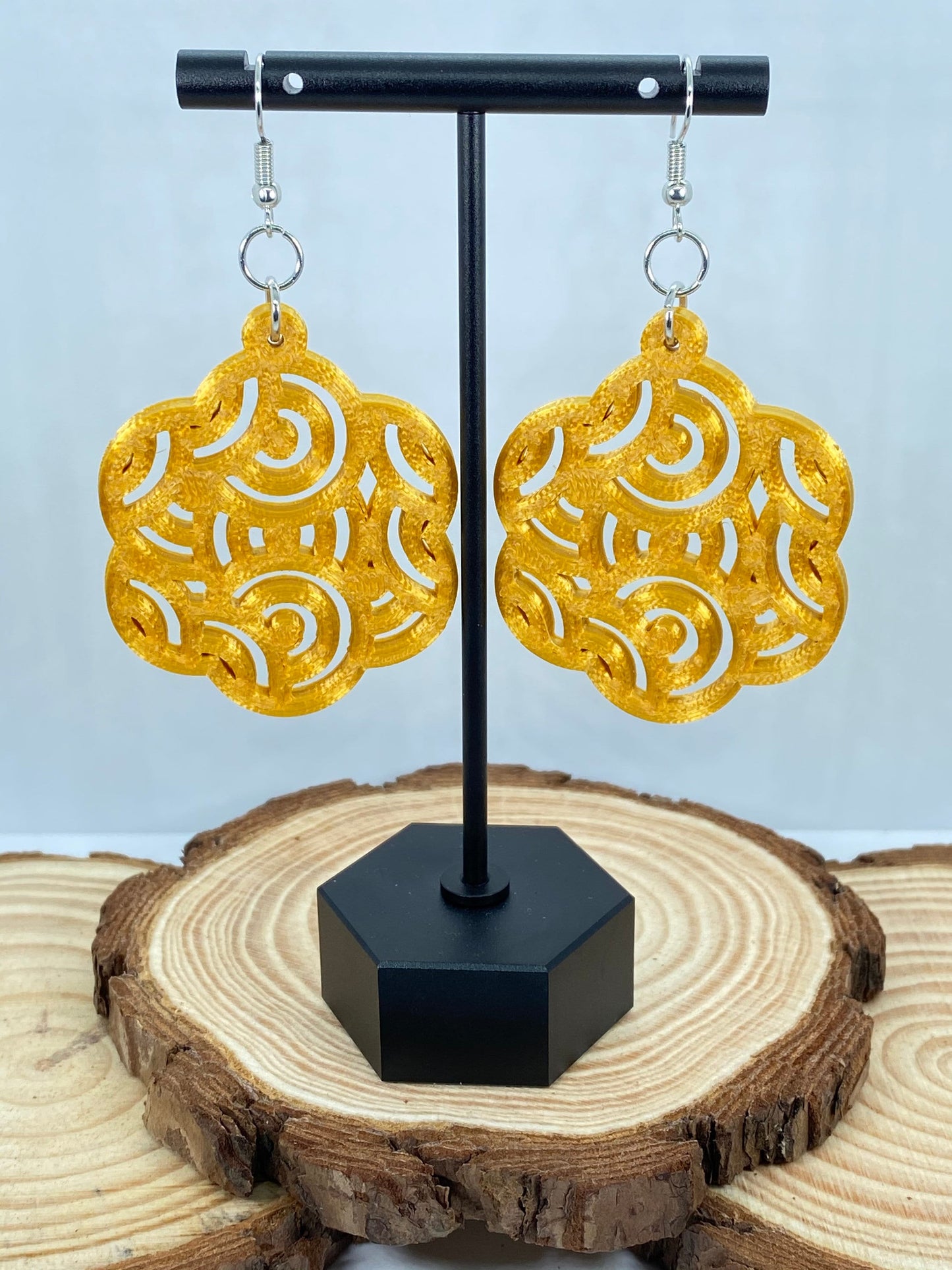 3D Printed Asian/Oriental Style Earrings/20+ Colors/Sizes and Styles to Choose from