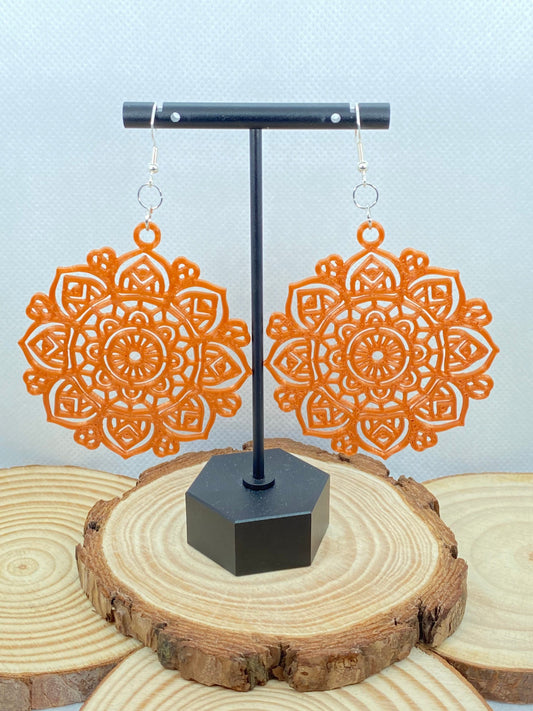 3D Printed Mandala Style Earrings