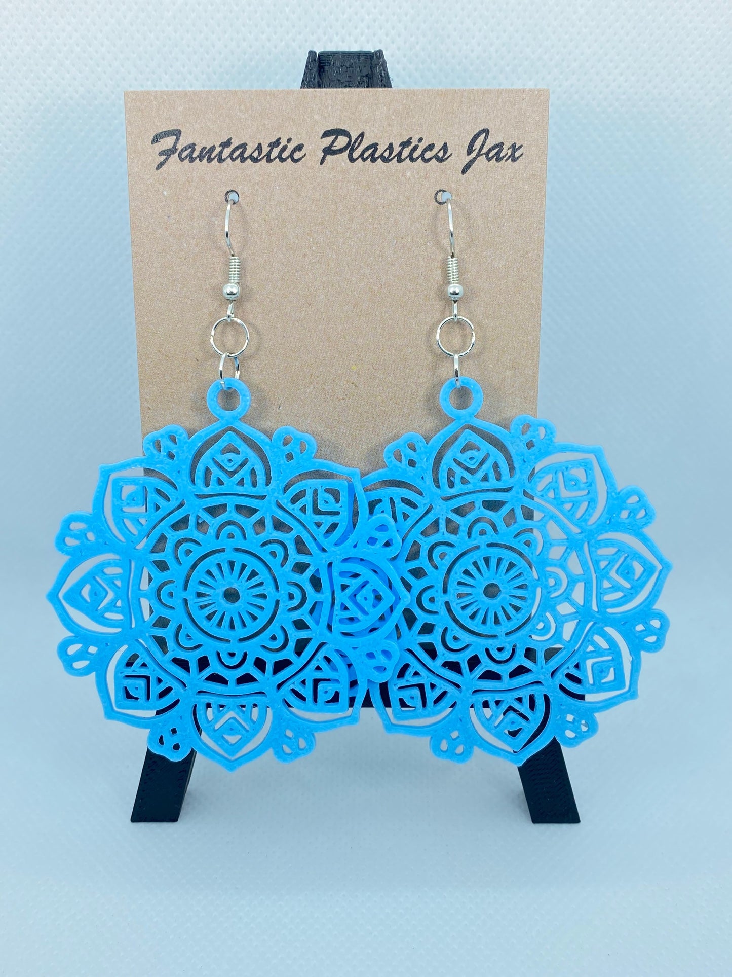 3D Printed Mandala Series Style Earrings - Customizable